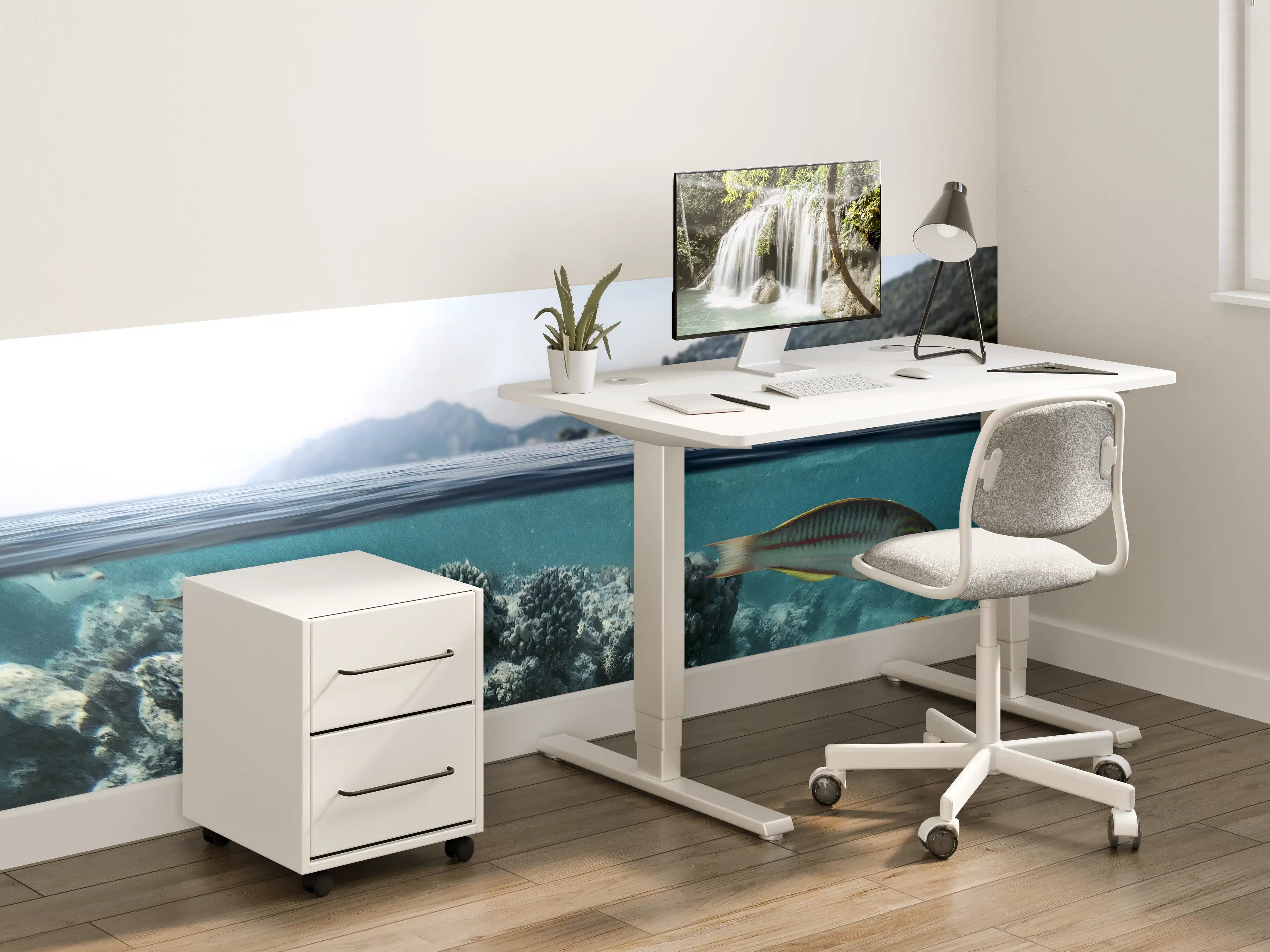 Kinderzimmer Wandgestaltung - Exotische Fische im Korallenriff