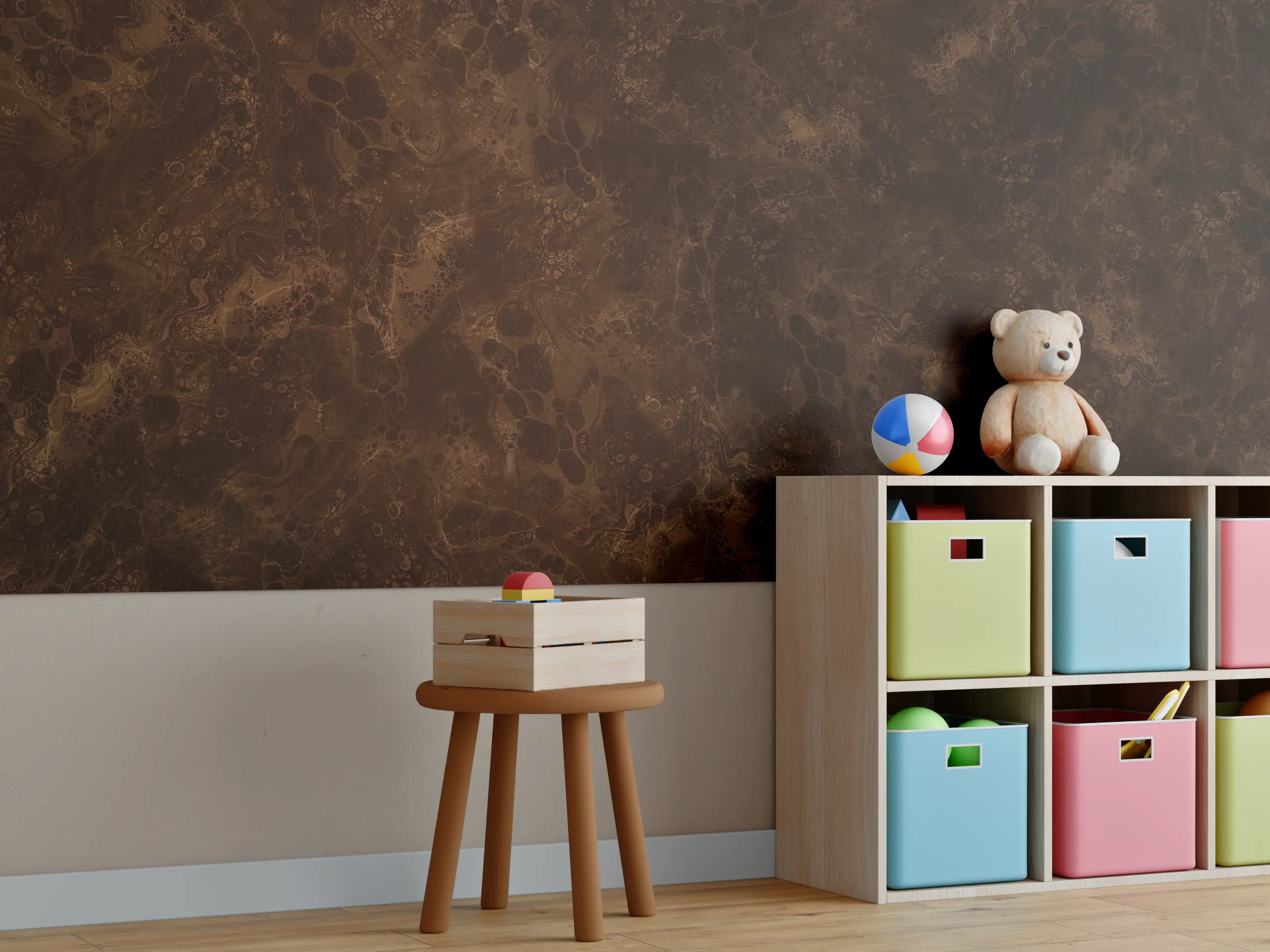 Kinderzimmer Wandgestaltung - Fantasievolle Farbmischung