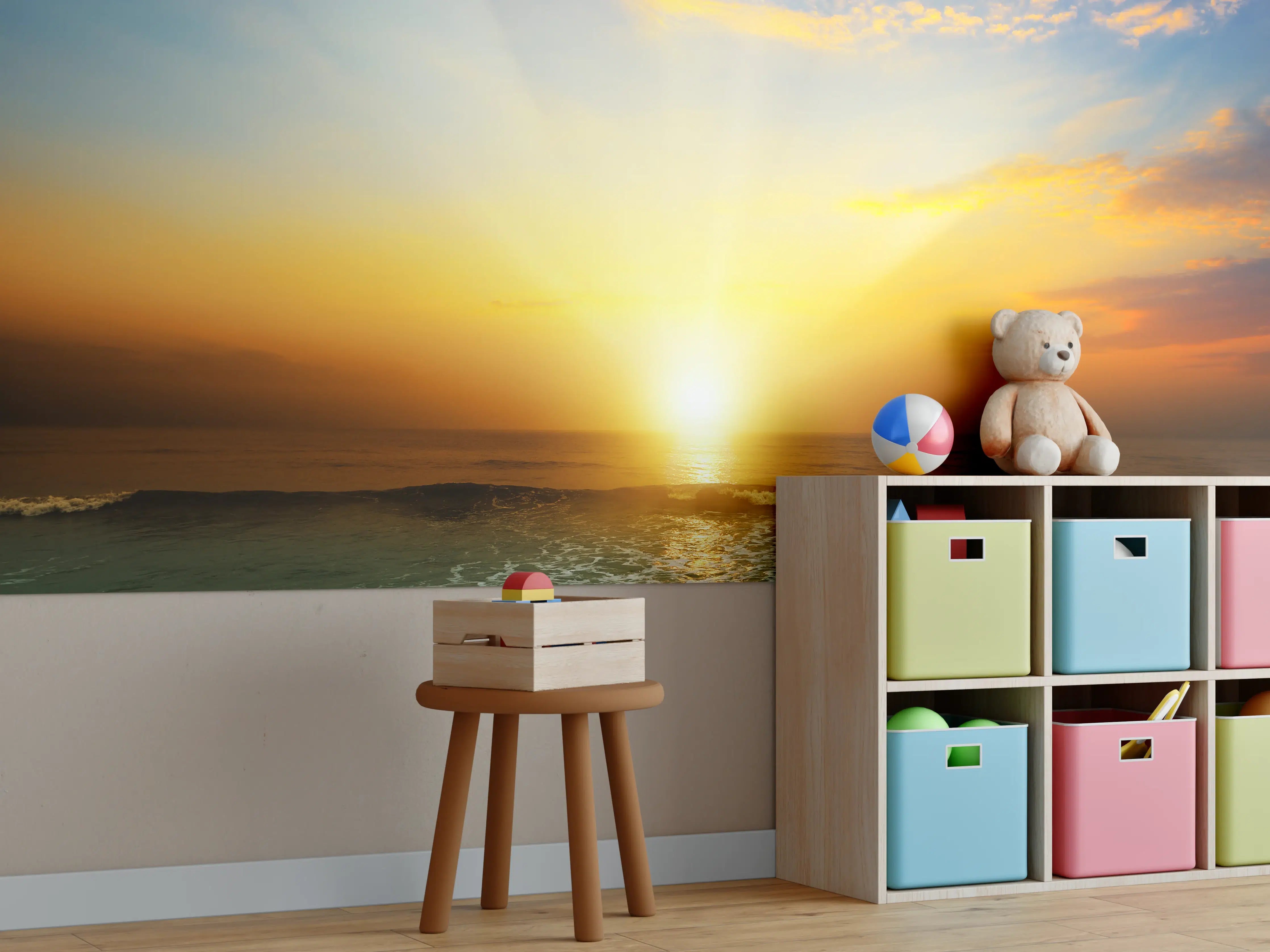 Kinderzimmer Wandgestaltung - Fantastischer Sonnenuntergang an Mexicos Pazifikküste