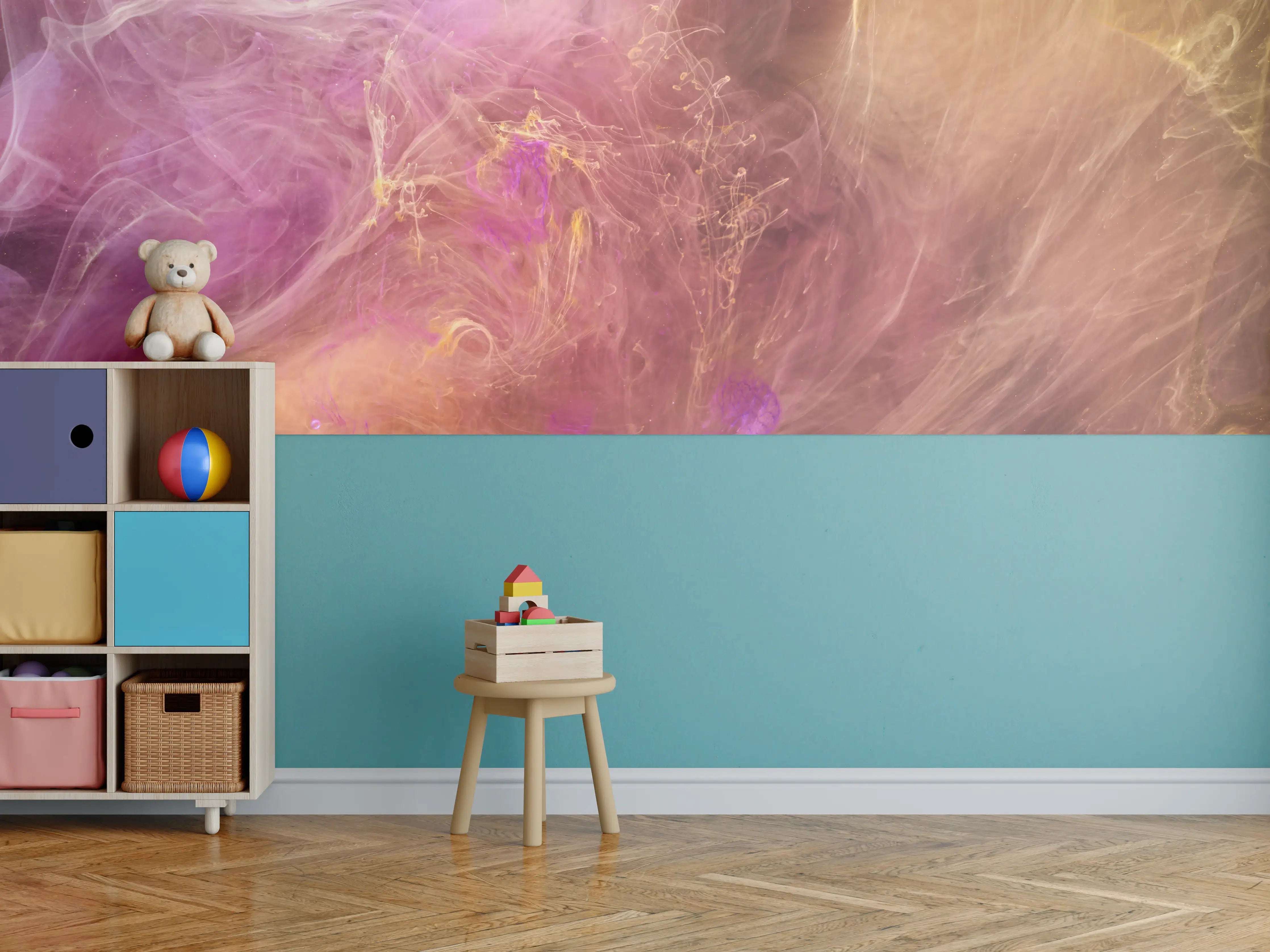 Kinderzimmer Wandgestaltung - Faszinierende Farbmischung in mystischer Atmosphäre