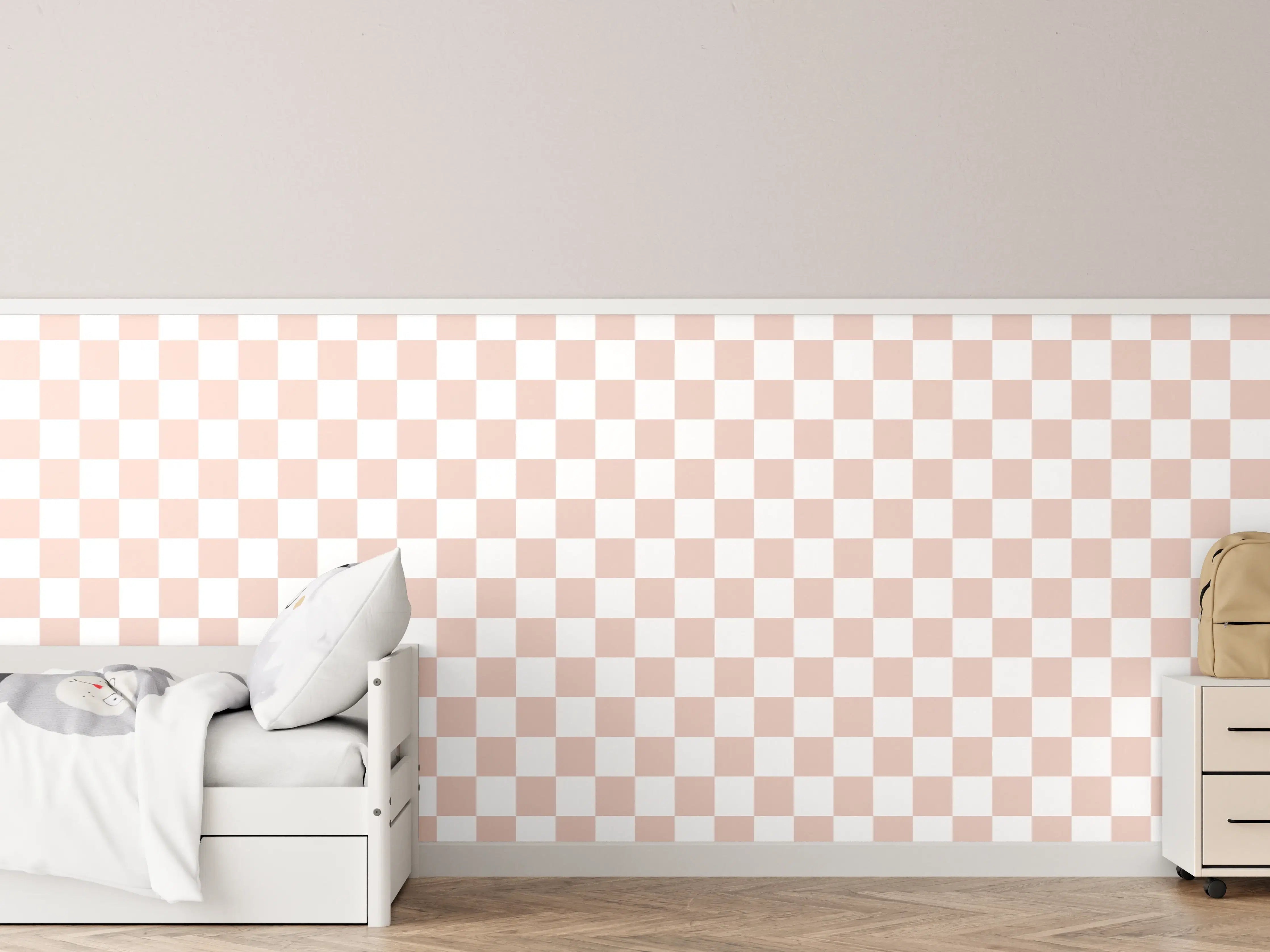 Kinderzimmer Wandgestaltung - Fein strukturierte Weiß-Grau-Marmortextur