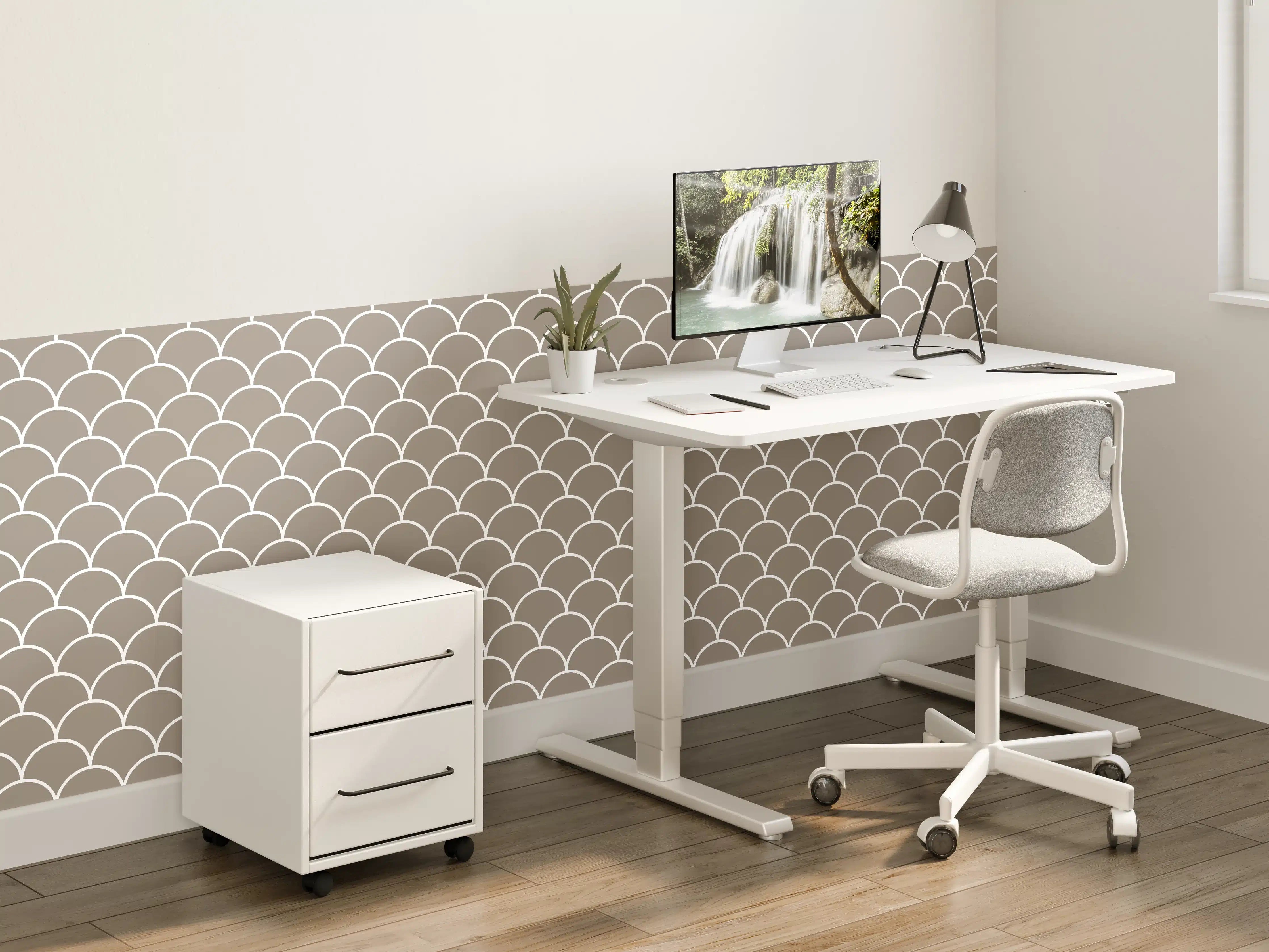 Kinderzimmer Wandgestaltung - Feiner Weiß-Grau-Marmor mit eleganten Nuancen