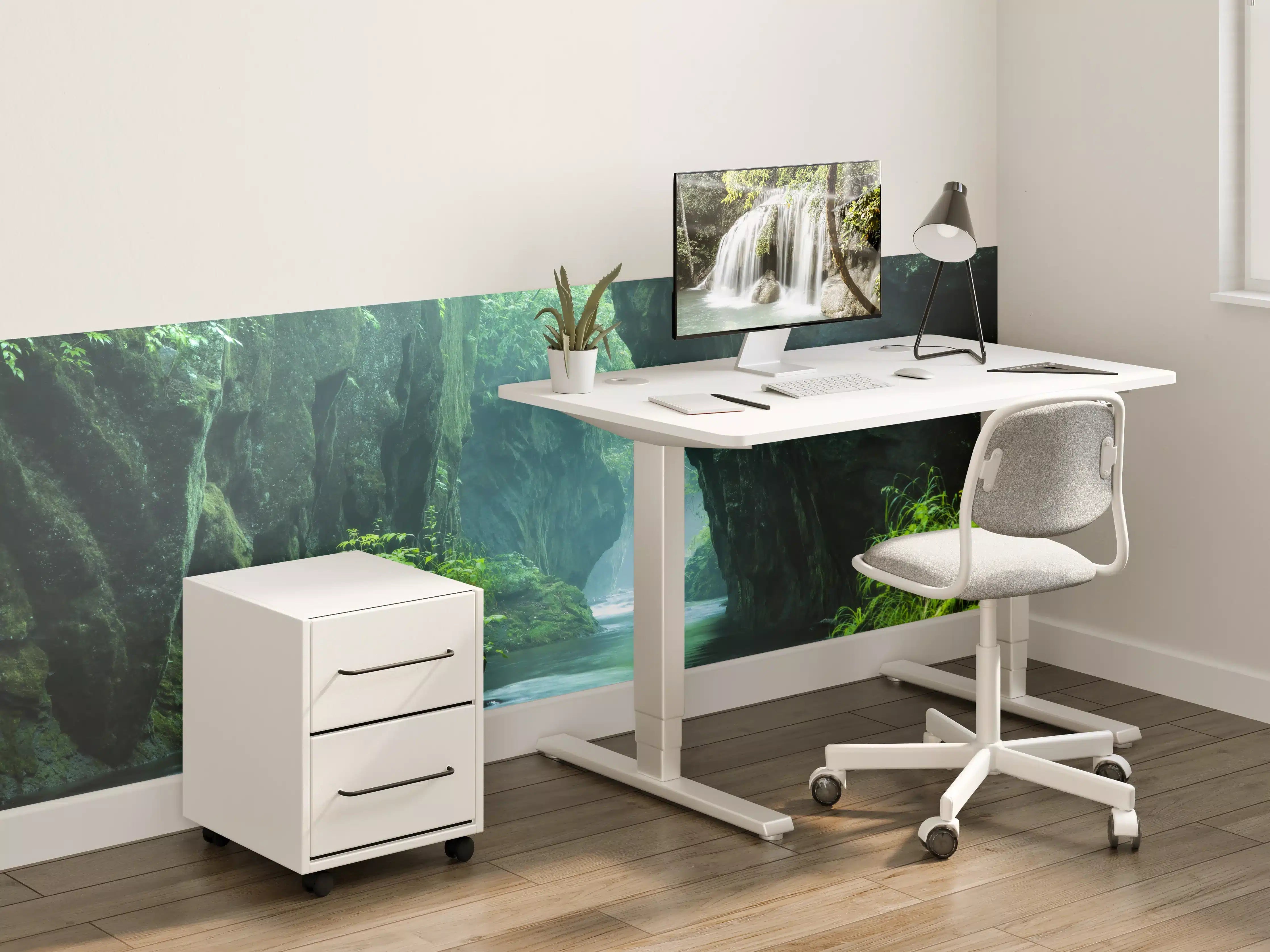 Kinderzimmer Wandgestaltung - Felsschlucht im Dschungel Hokkaidos