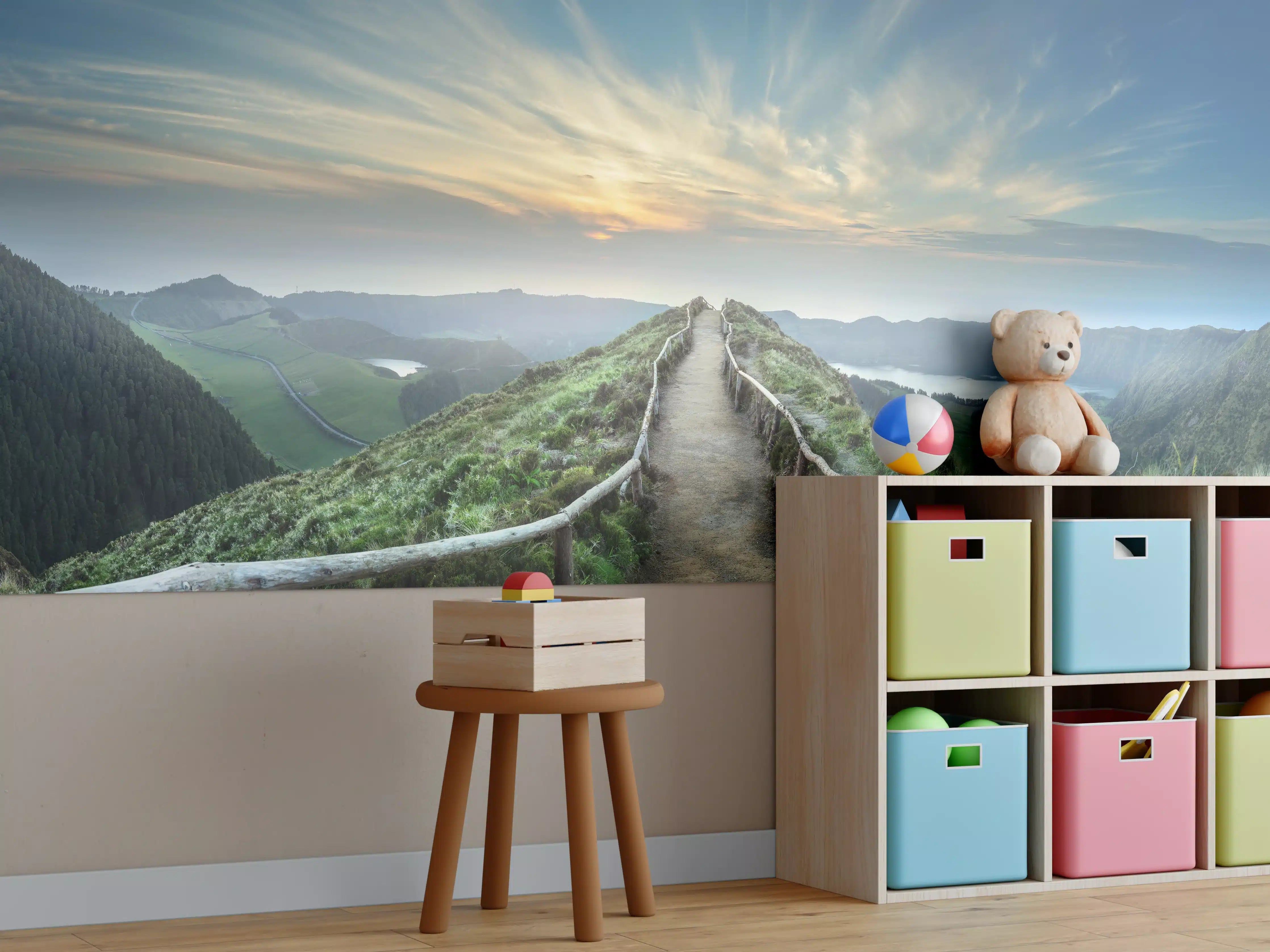 Kinderzimmer Wandgestaltung - Fesselnde  Berglandschaft - Ponta Delgada