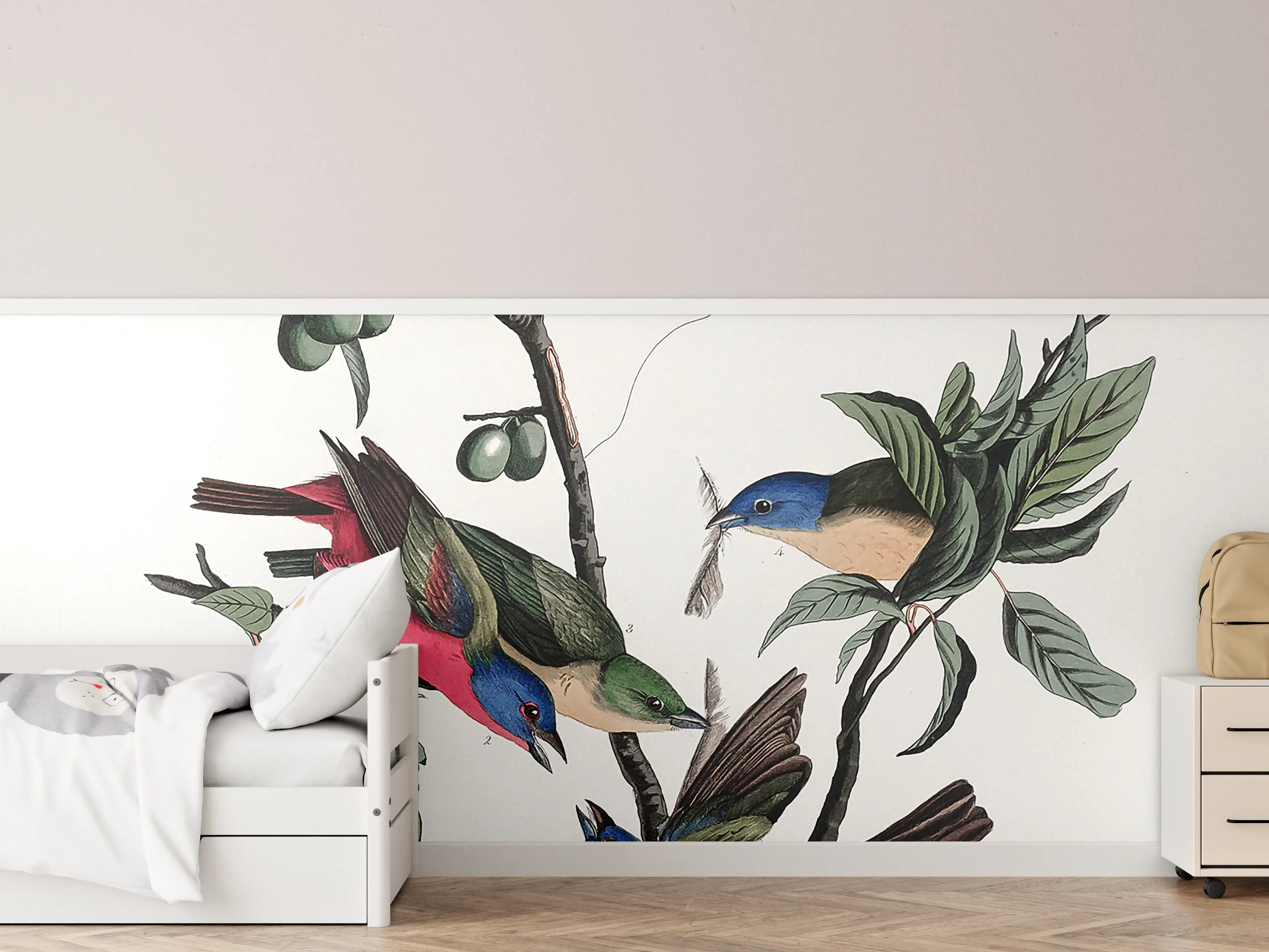 Kinderzimmer Wandgestaltung - Fink Portrait - John James Audubon