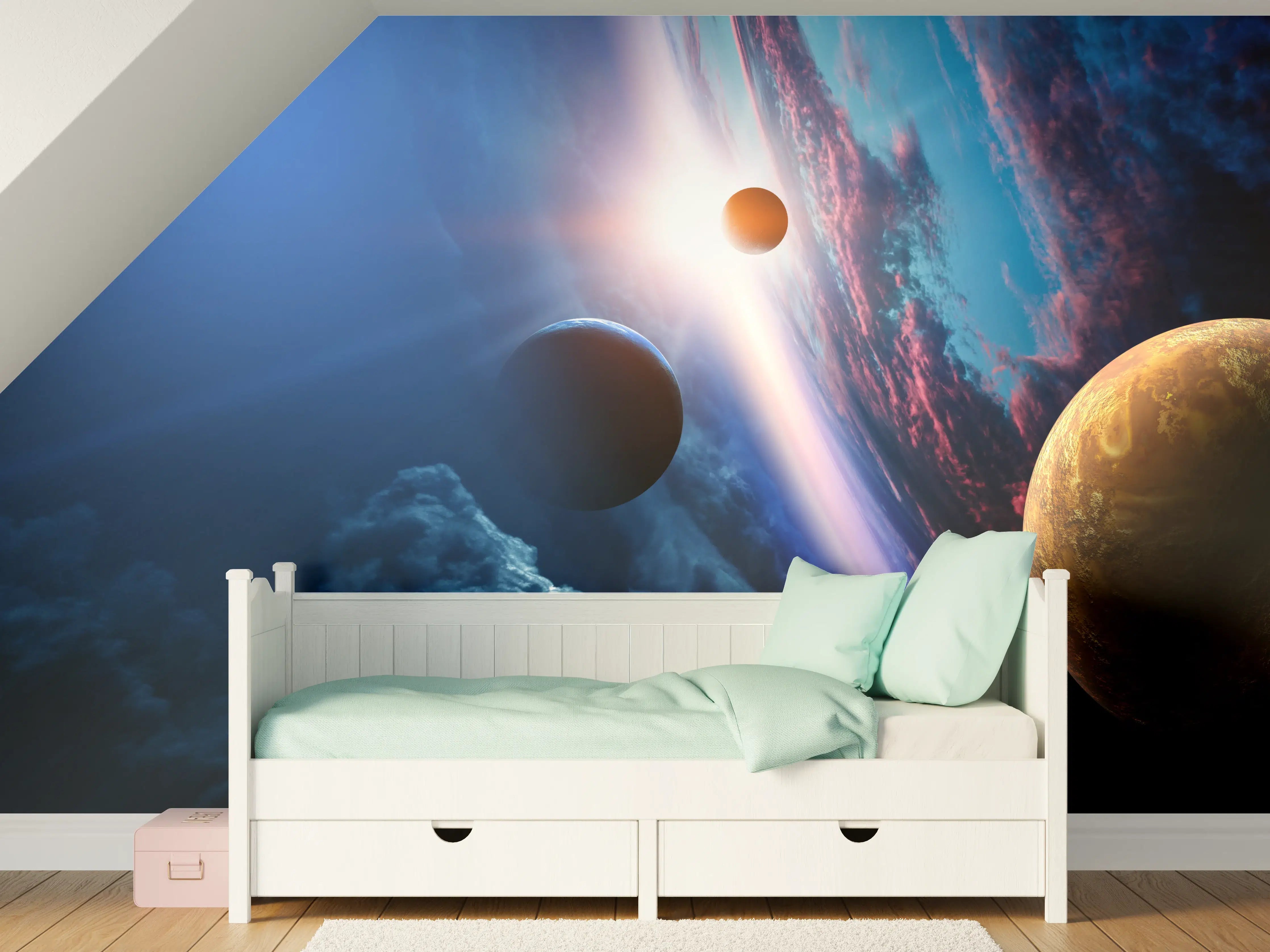 Kinderzimmer Wandgestaltung - Fliegender Adler Bewegung 