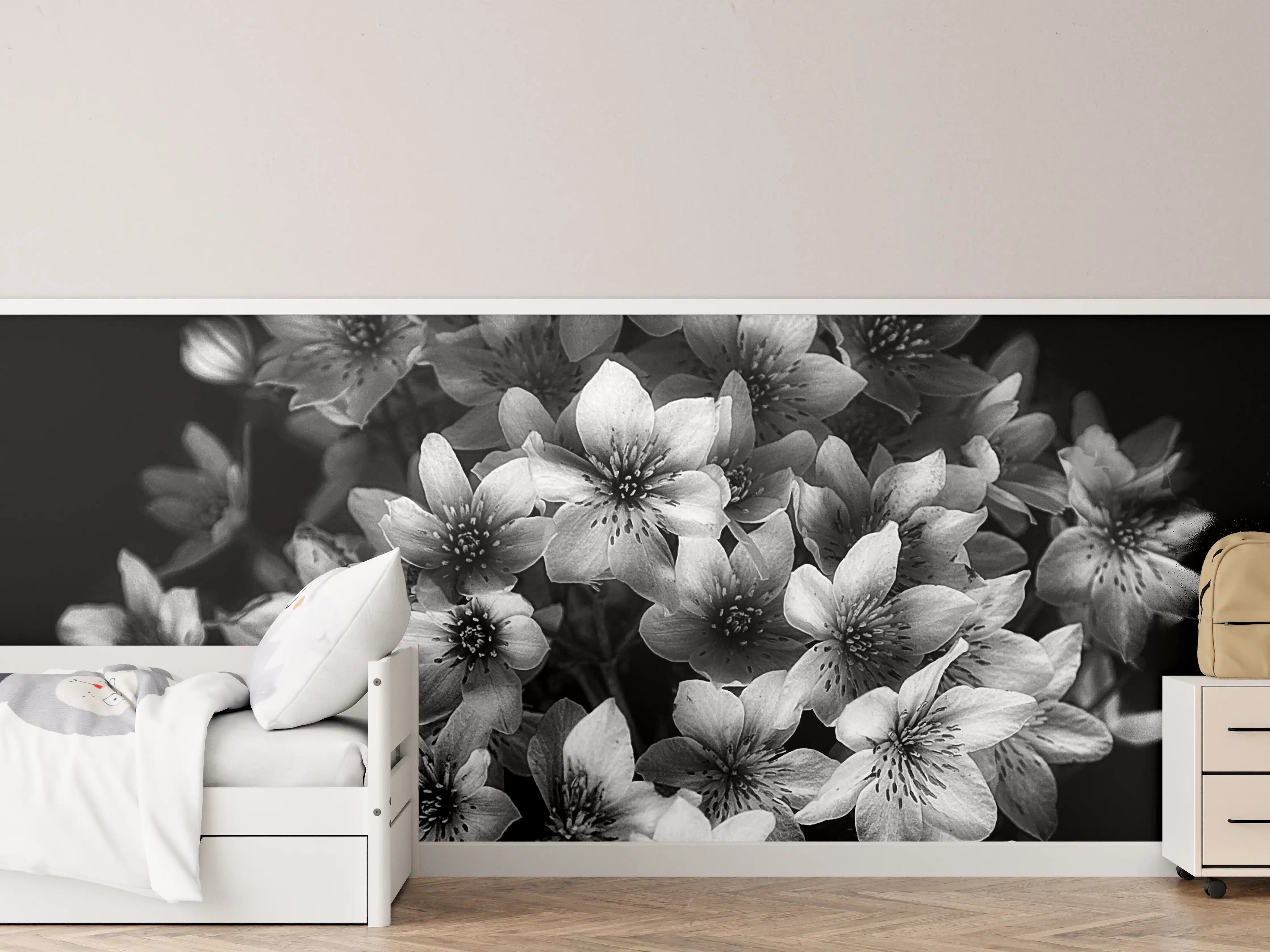 Kinderzimmer Wandgestaltung - Florale Kunst - Blumenstrauß