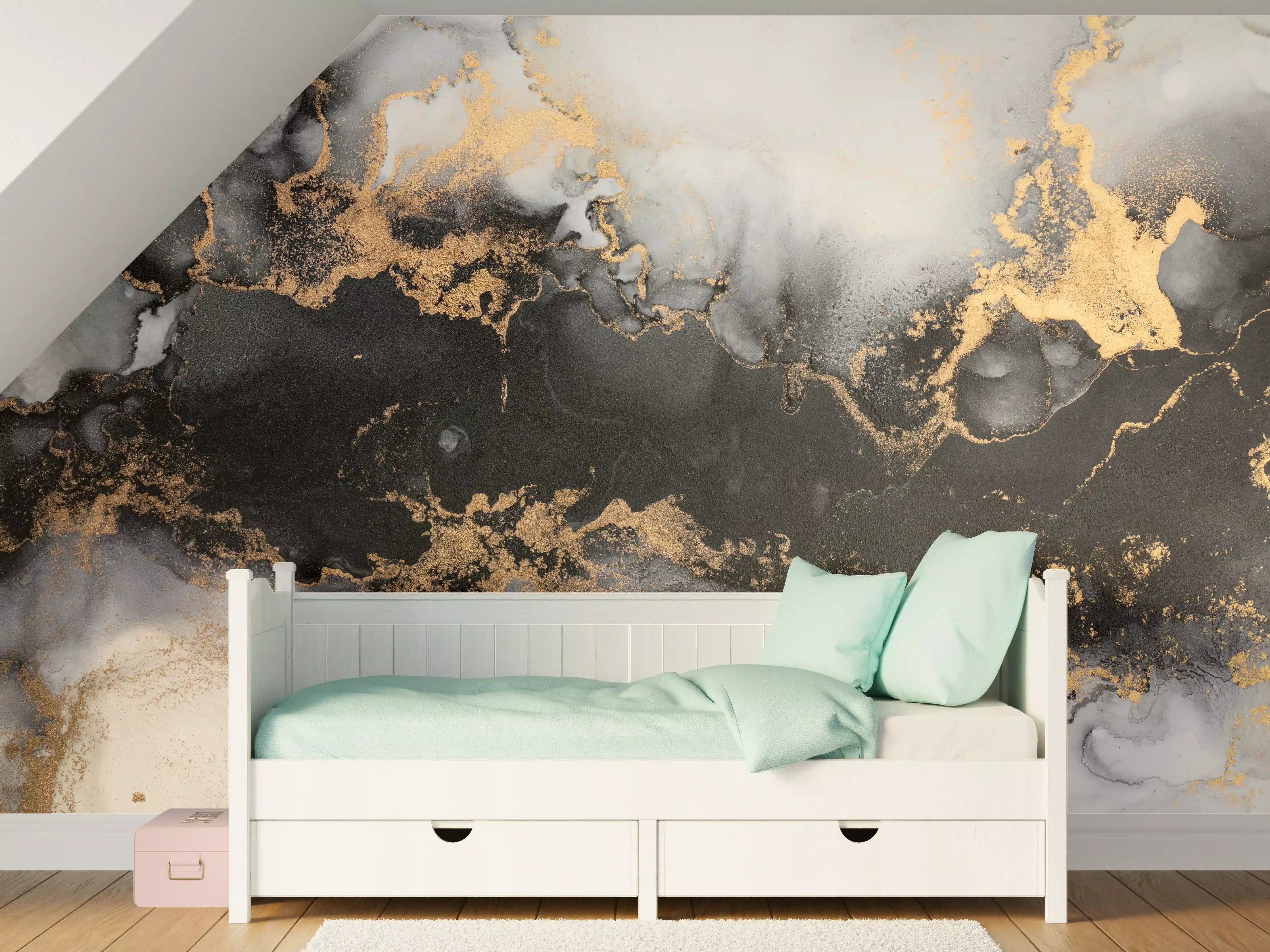 Kinderzimmer Wandgestaltung - Flüssigkunst - Marmor