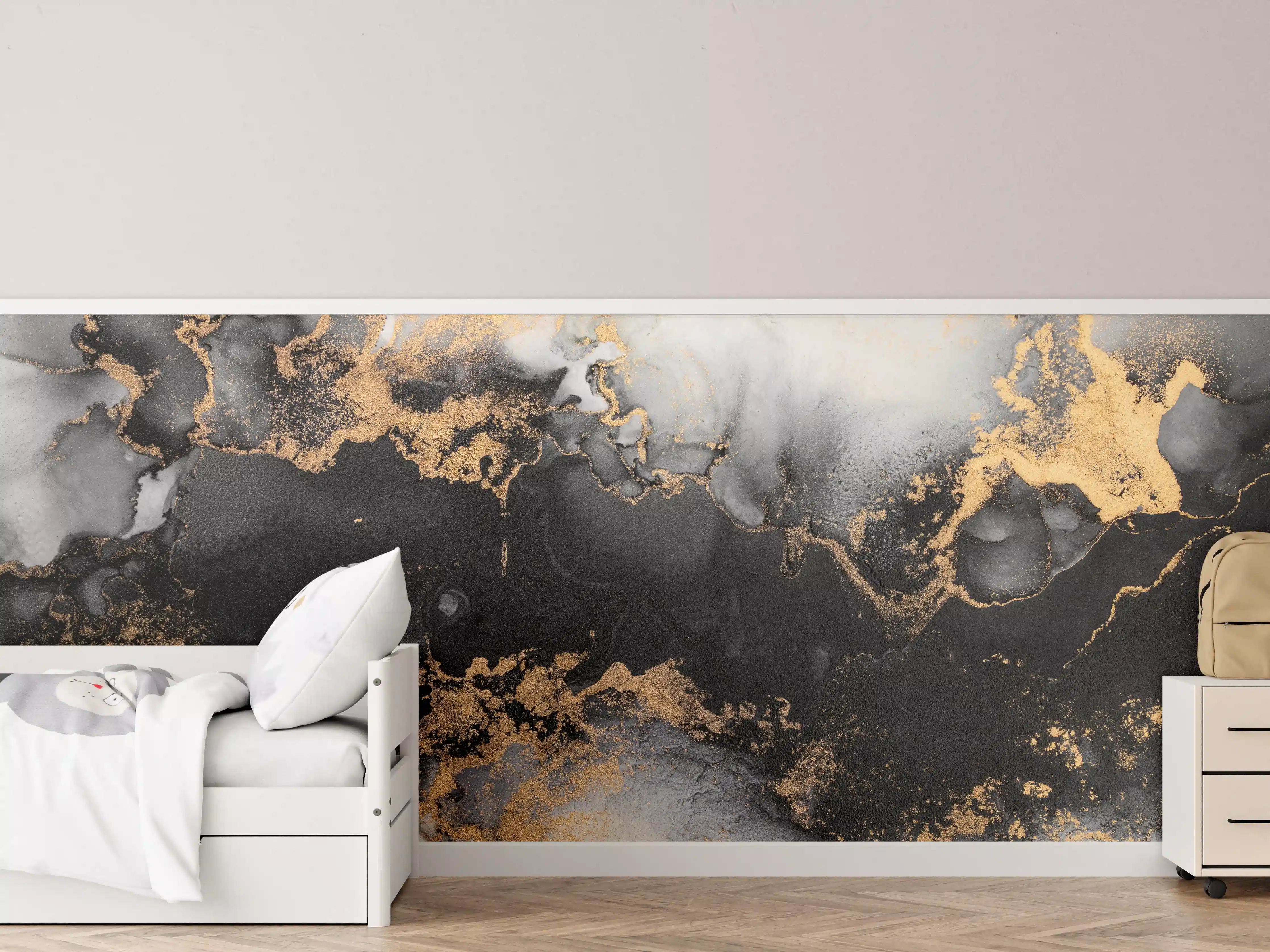 Kinderzimmer Wandgestaltung - Flüssigkunst - Marmor
