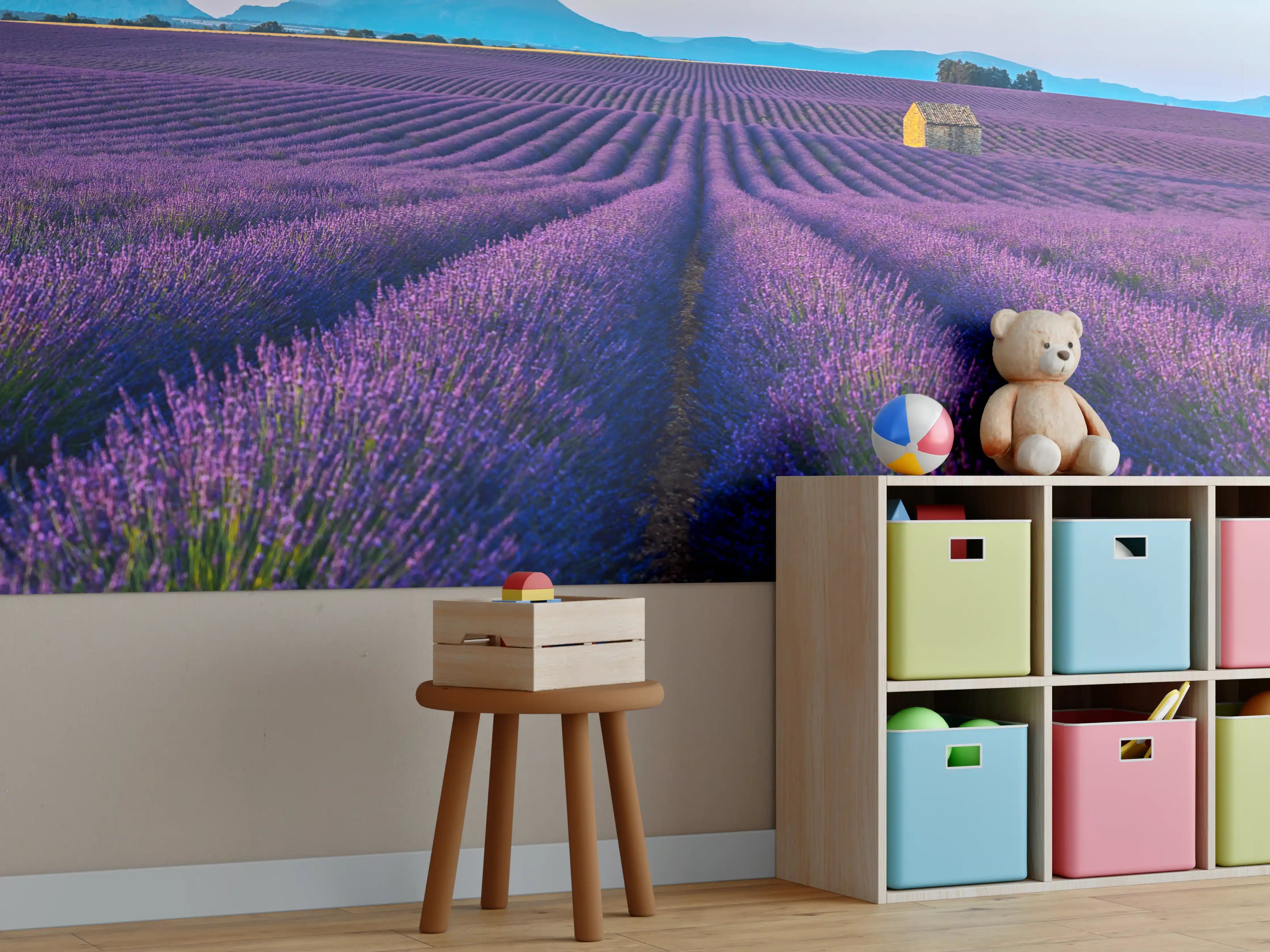 Kinderzimmer Wandgestaltung - Französische Lavendelfelder