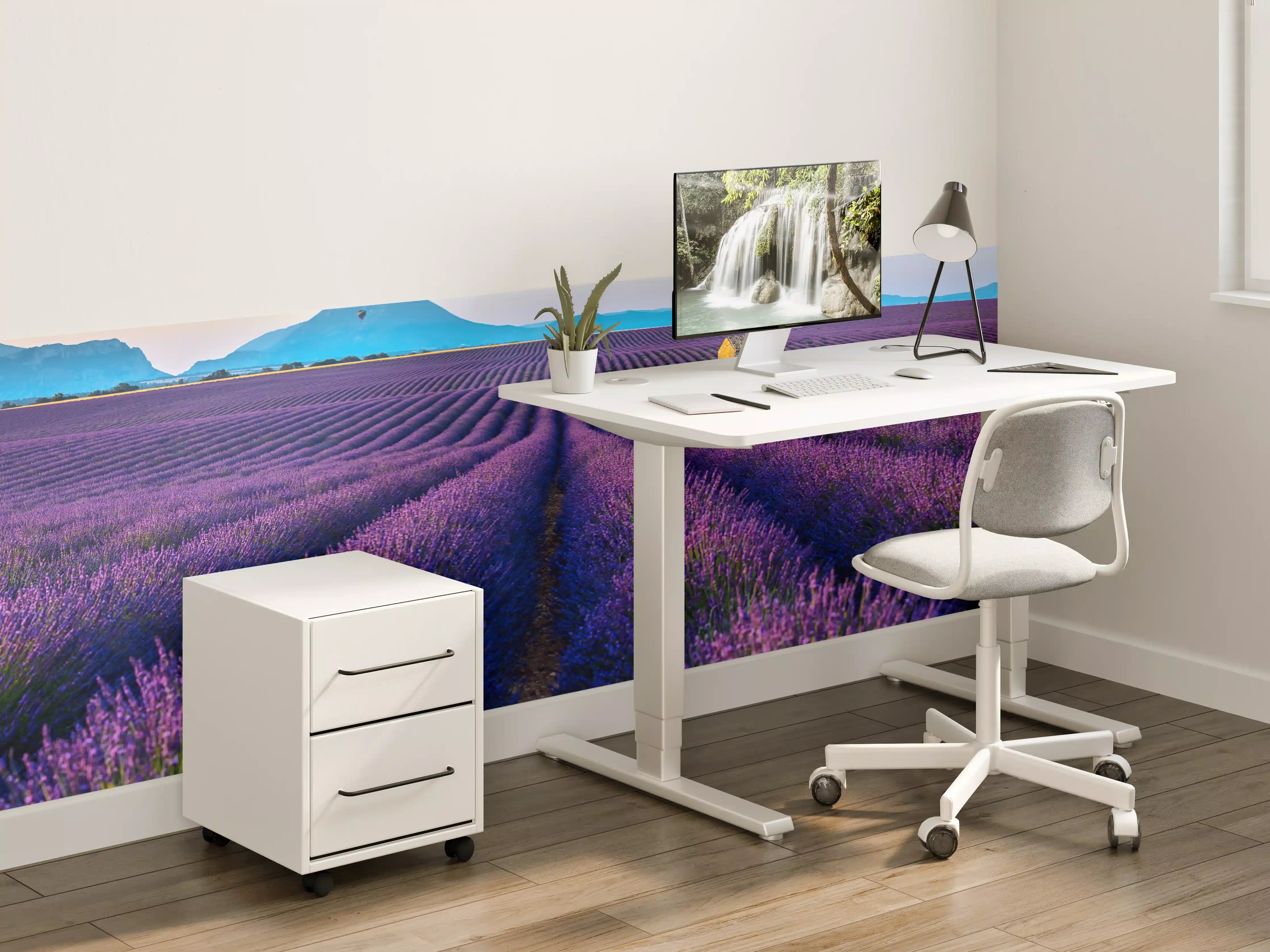 Kinderzimmer Wandgestaltung - Französische Lavendelfelder