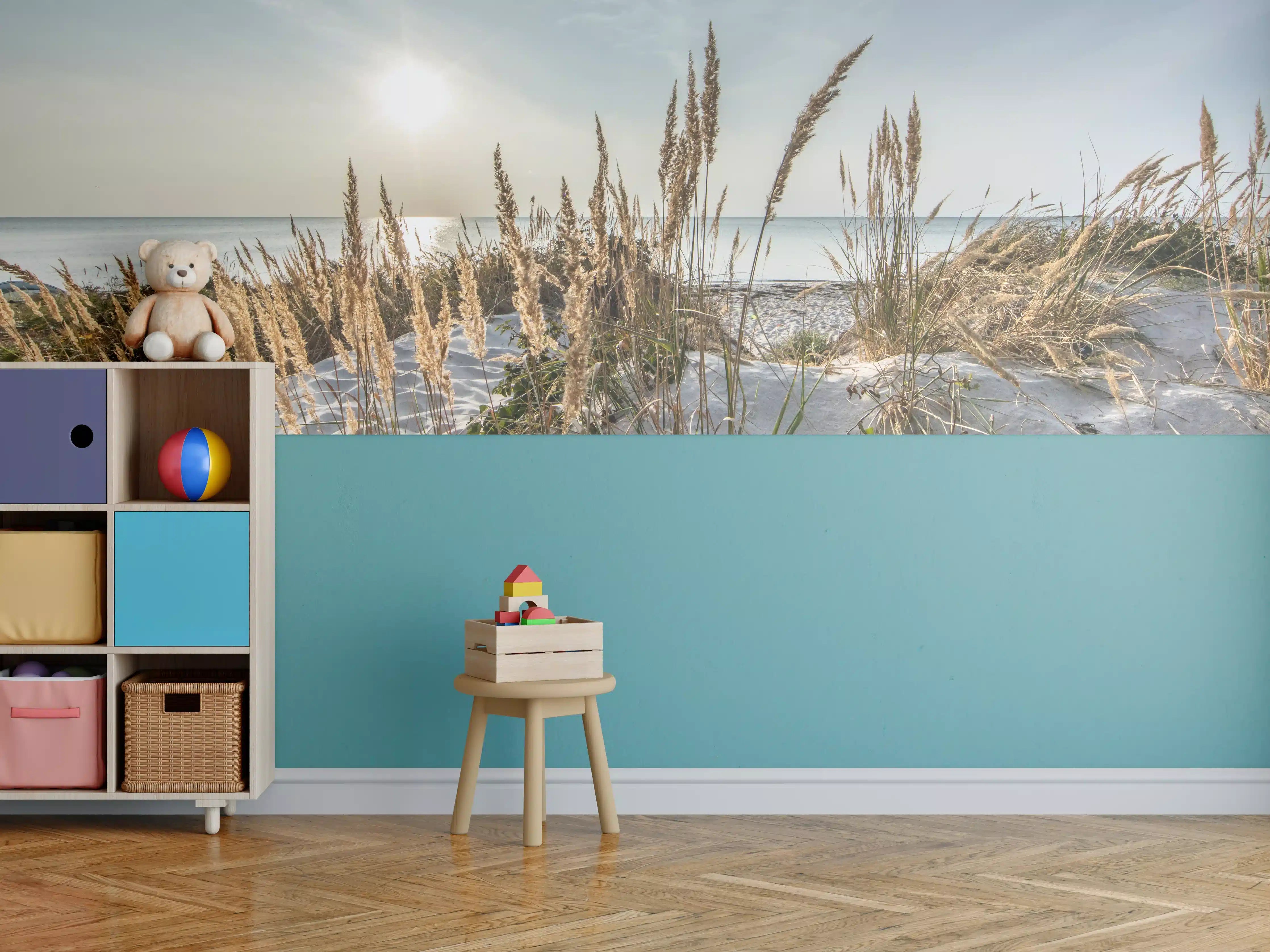 Kinderzimmer Wandgestaltung - Friedlicher Ausblick an der Ostseeküste
