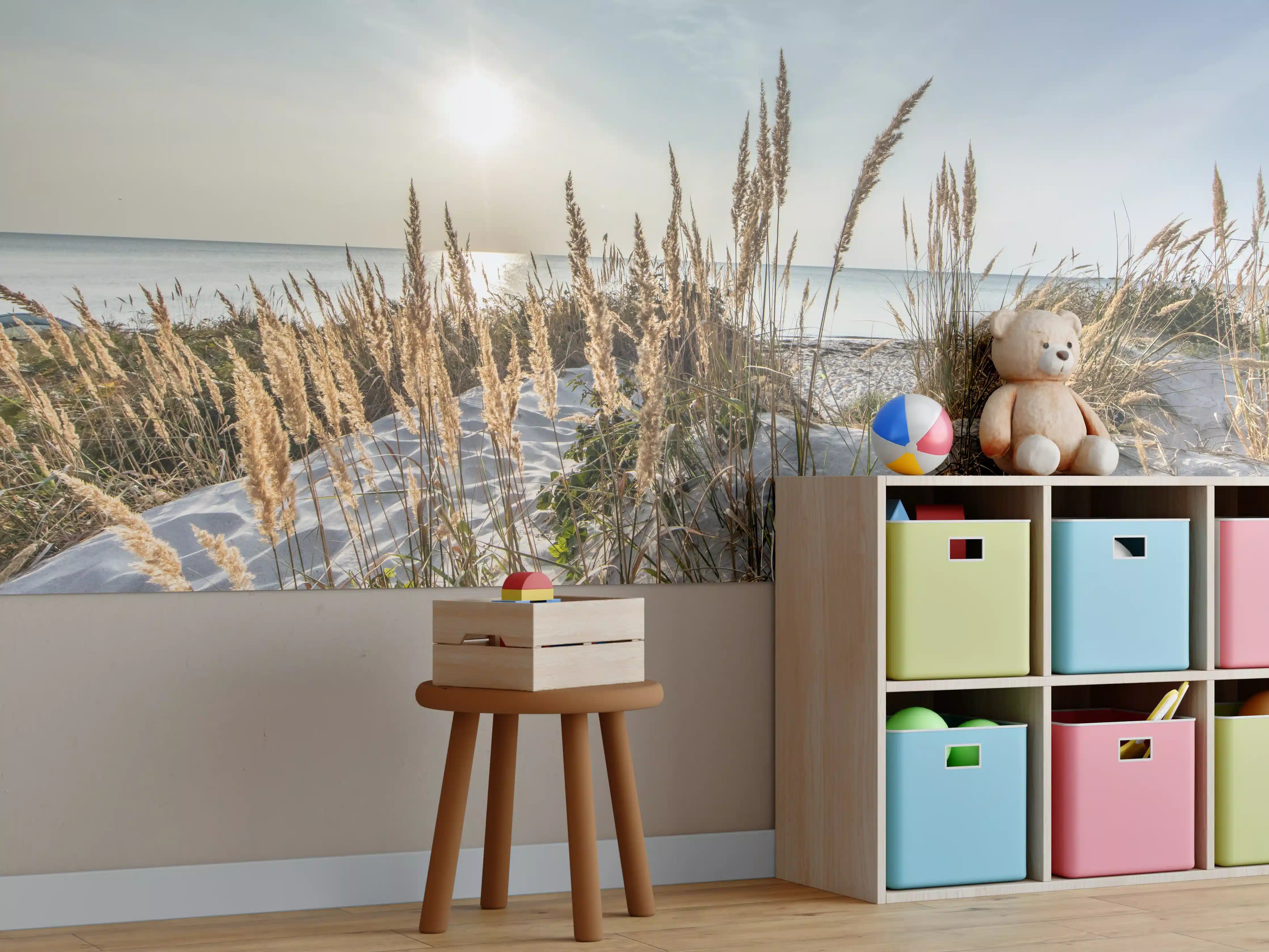 Kinderzimmer Wandgestaltung - Friedlicher Ausblick an der Ostseeküste