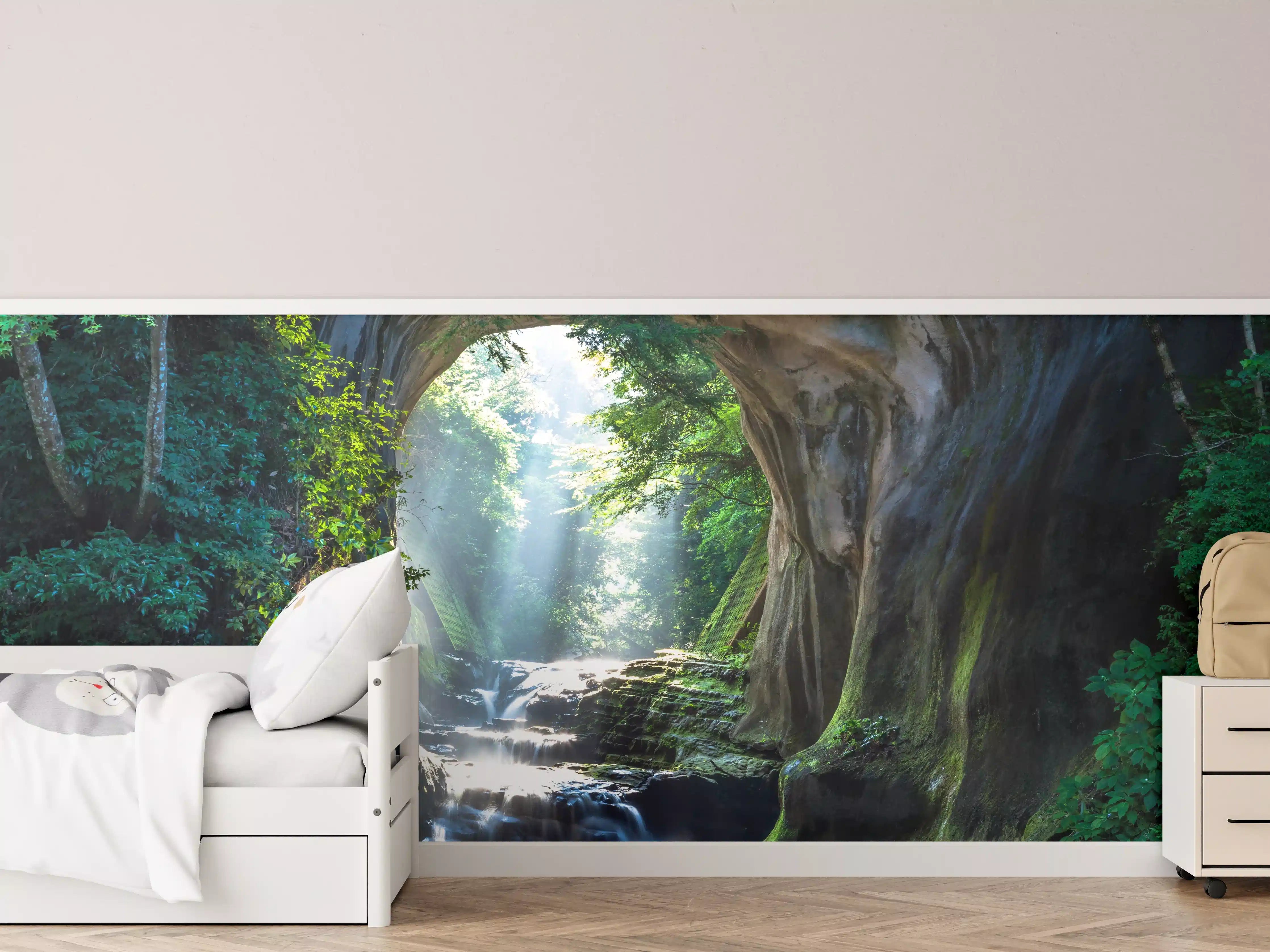 Kinderzimmer Wandgestaltung - Friedlicher Chiba Wasserfall