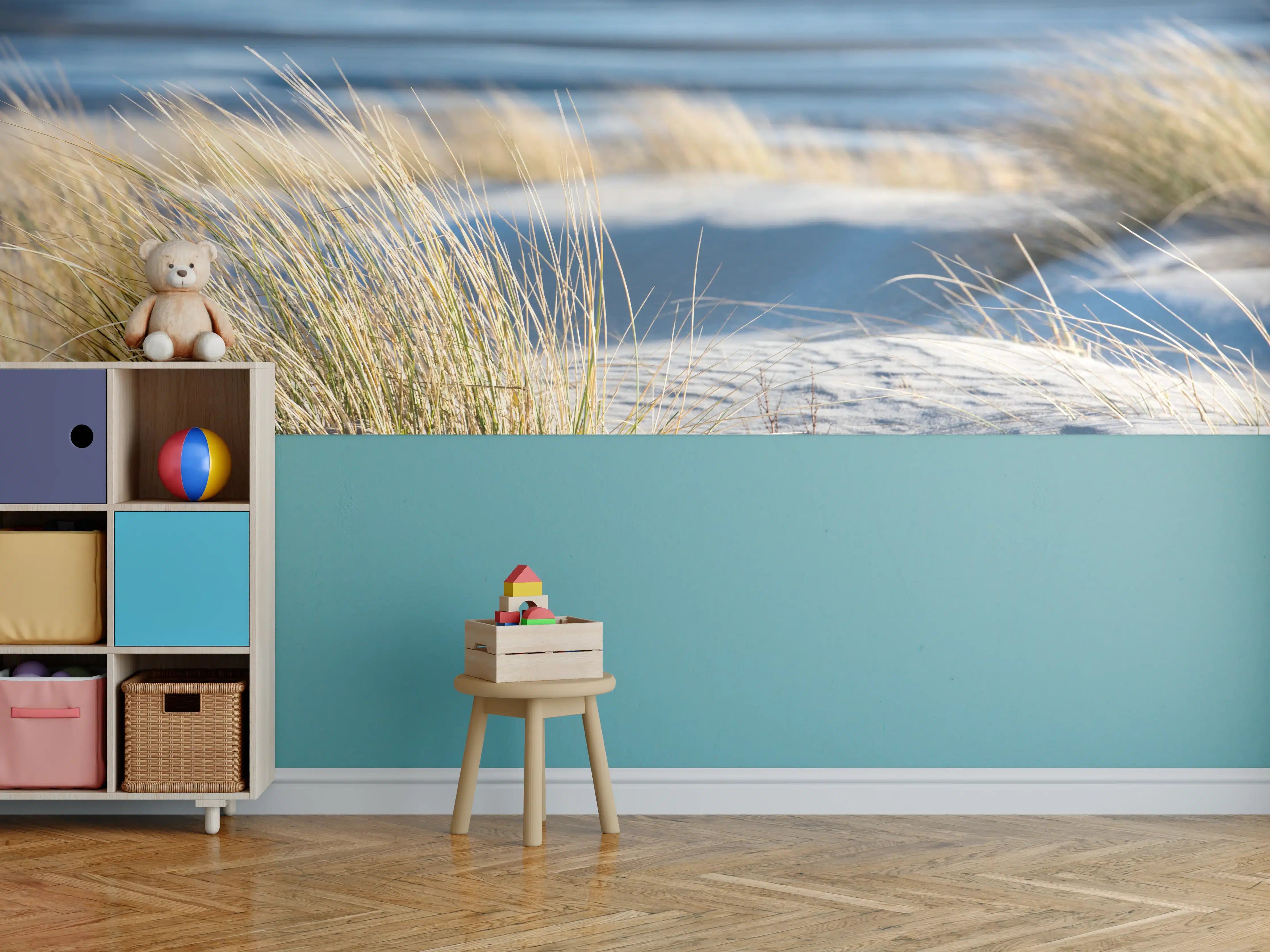Kinderzimmer Wandgestaltung - Friedlicher Strand - Nordsee