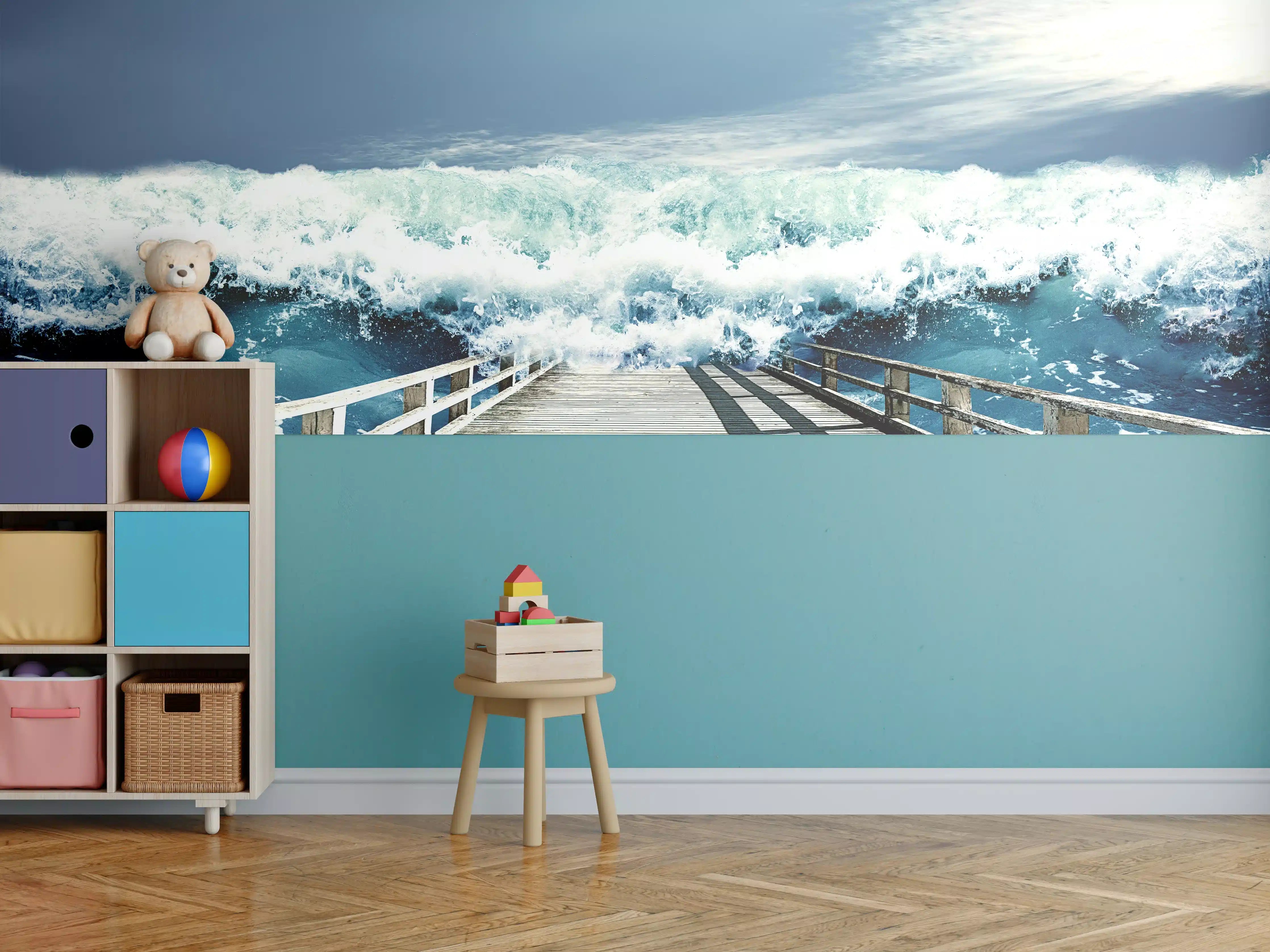 Kinderzimmer Wandgestaltung - Friedlicher Strand in Thailand