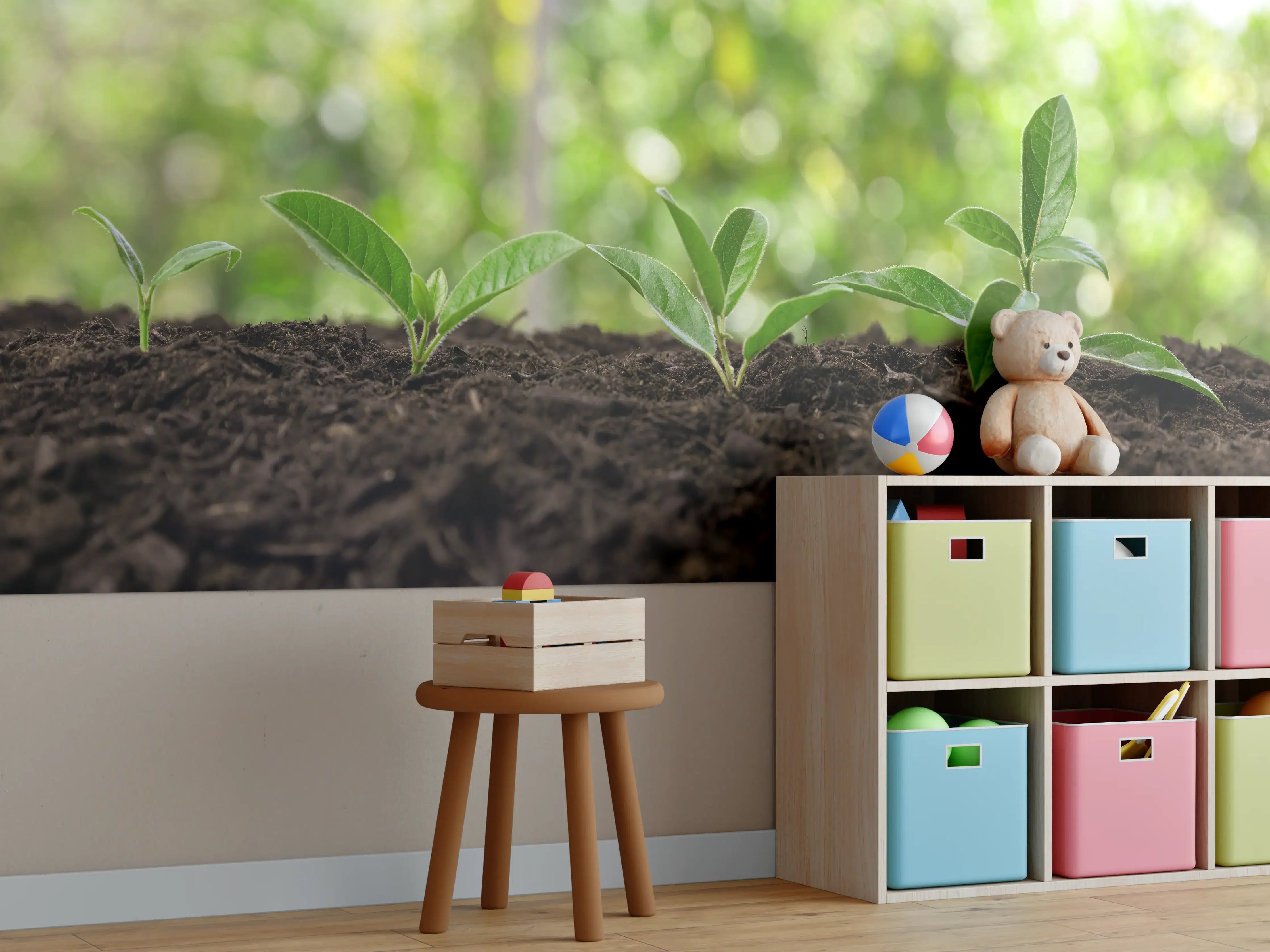Kinderzimmer Wandgestaltung - Frisch Sprießende Setzlinge