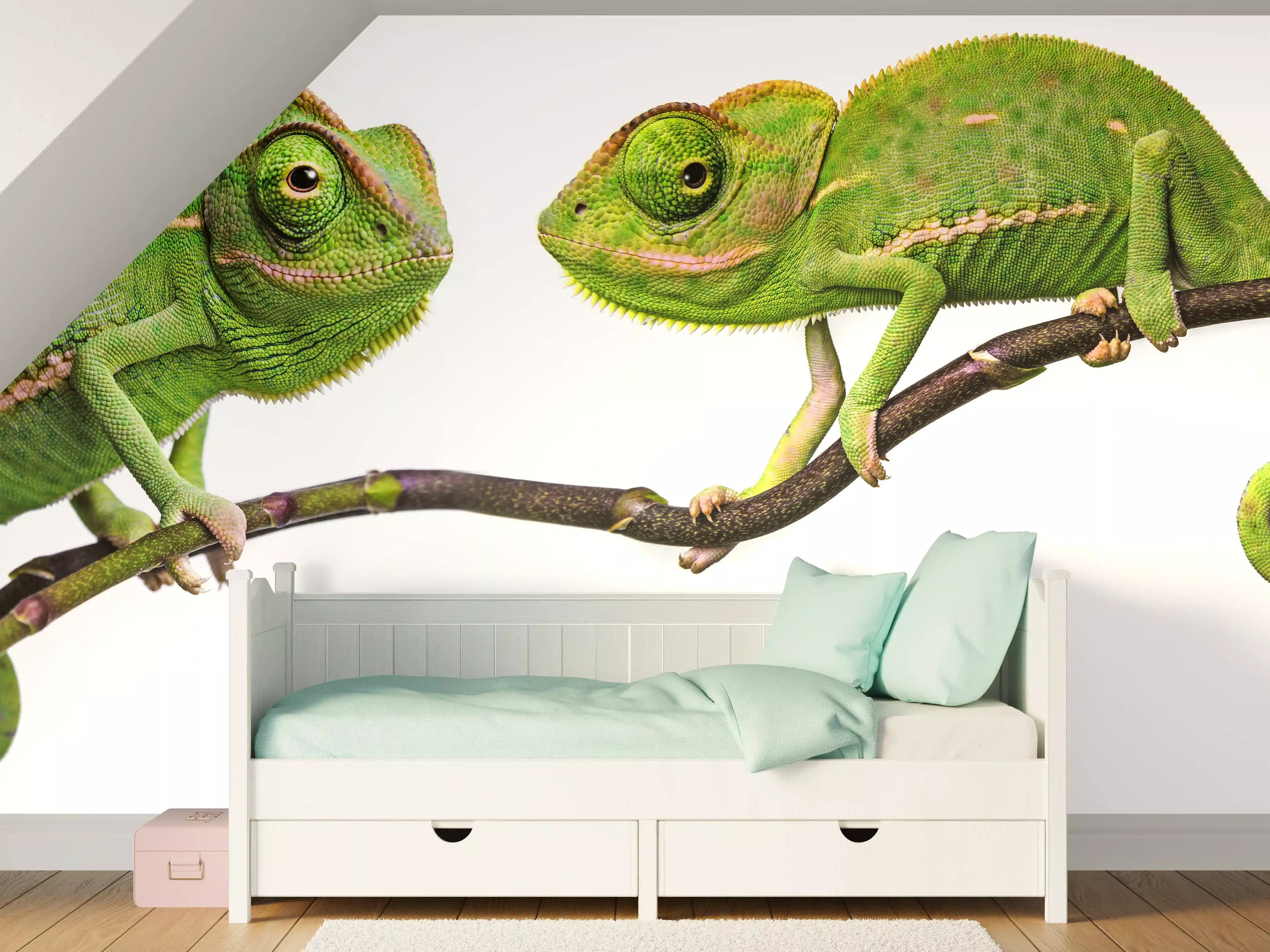 Kinderzimmer Wandgestaltung - Fröhliche Chamäleons