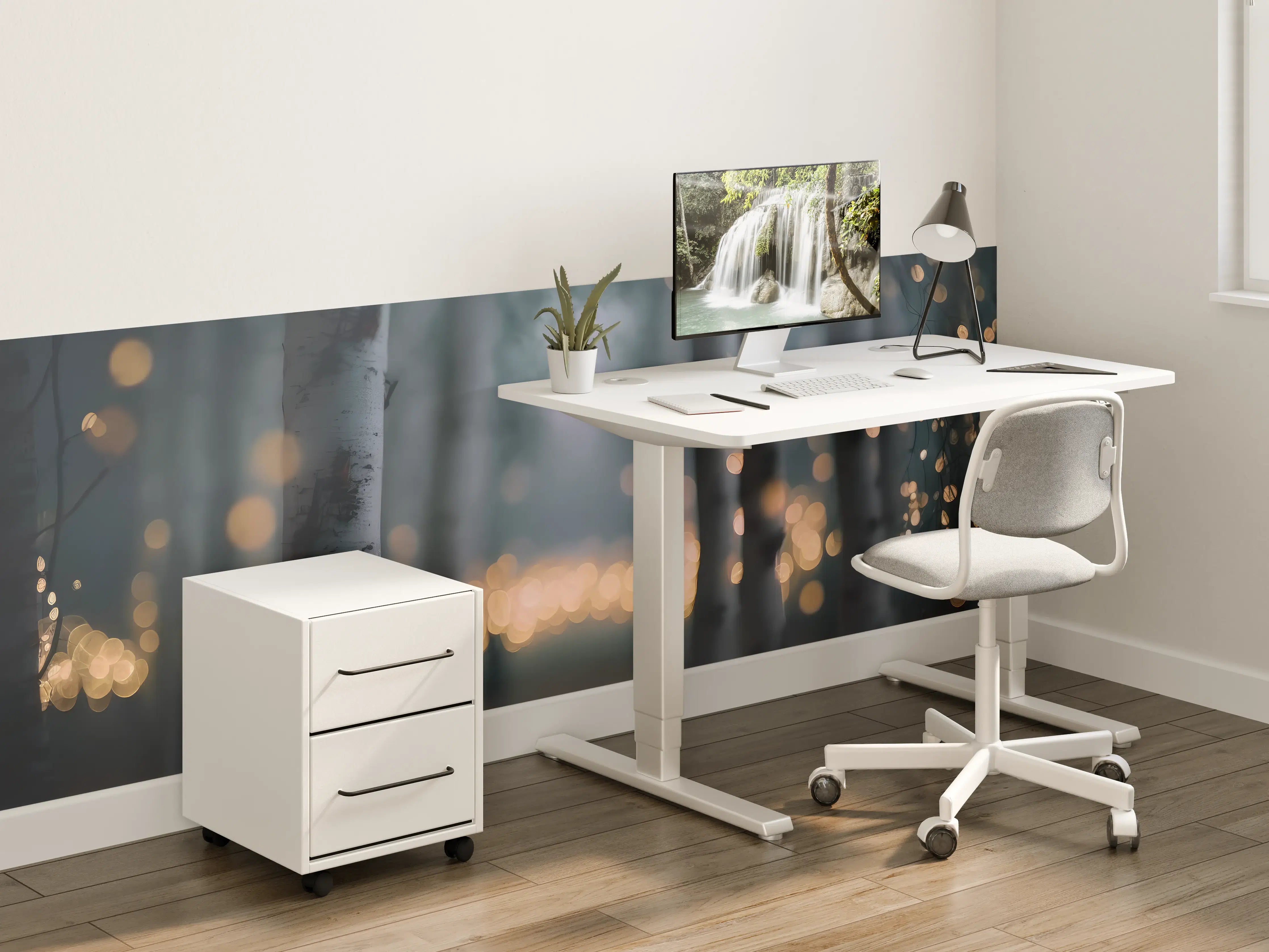 Kinderzimmer Wandgestaltung - Funkelnder Birkenwald 