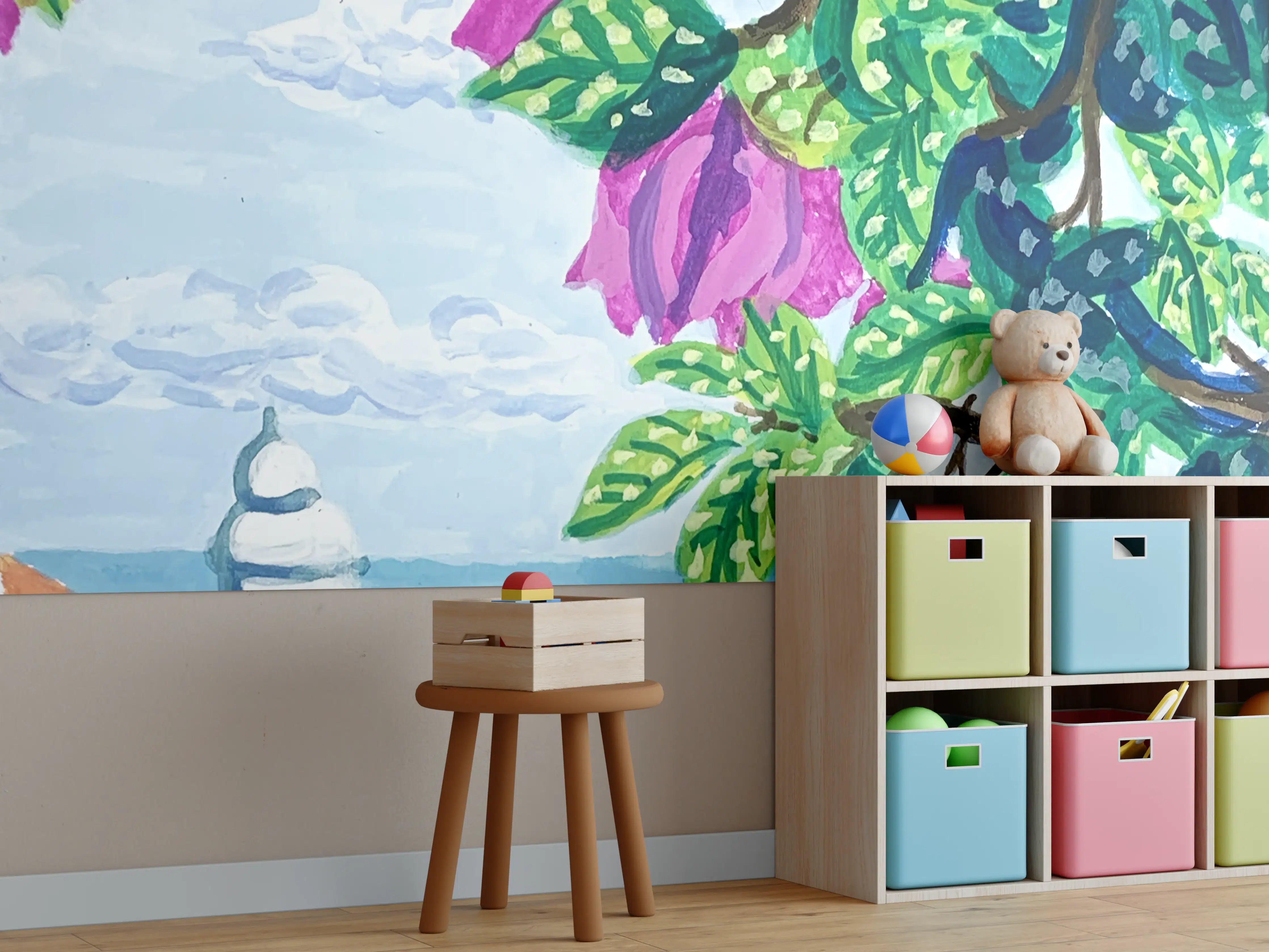 Kinderzimmer Wandgestaltung - Gemälde von Lissabon