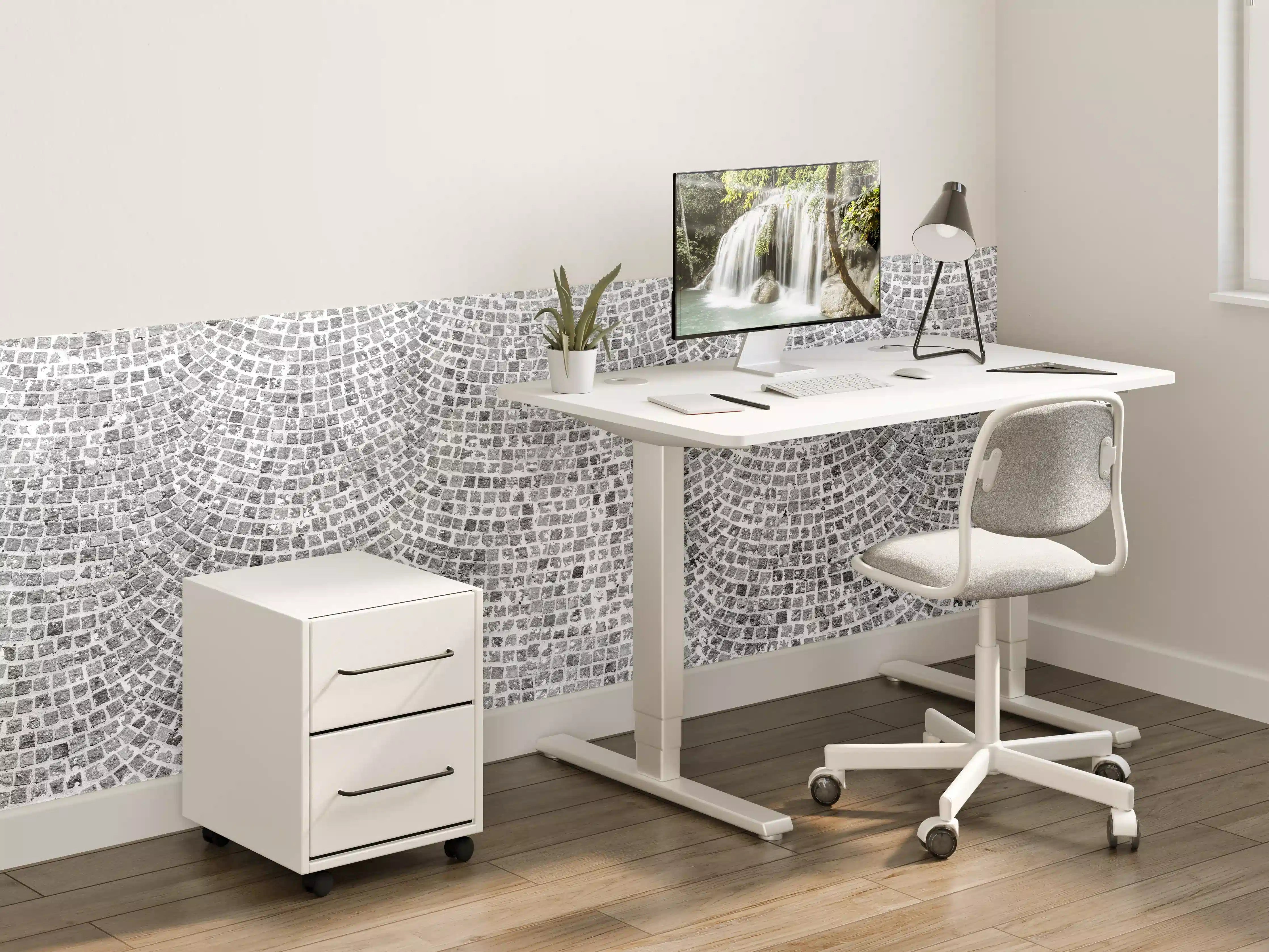 Kinderzimmer Wandgestaltung - Gepflasterte Straßenoberfläche