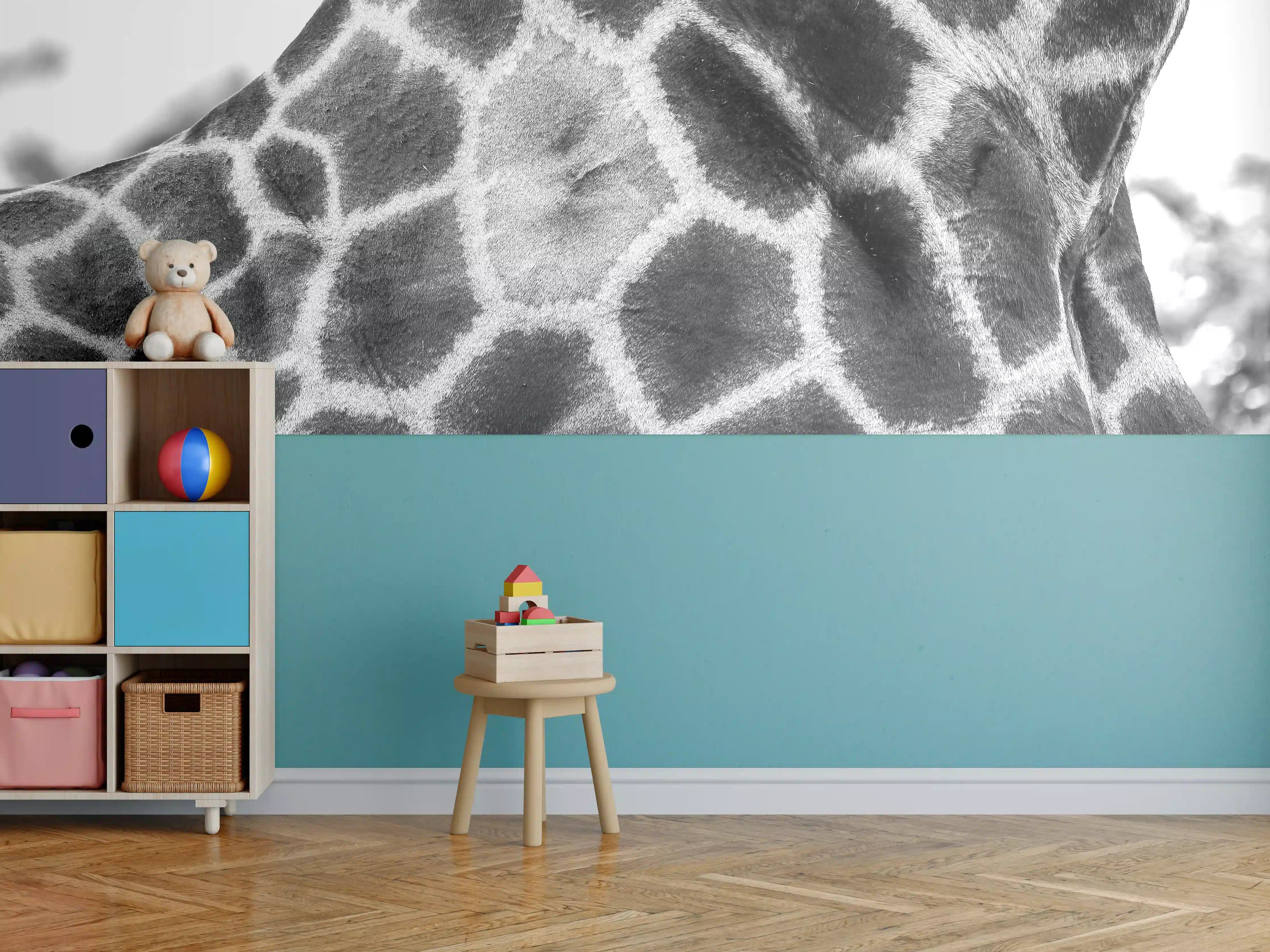 Kinderzimmer Wandgestaltung - Giraffen Oberkörper