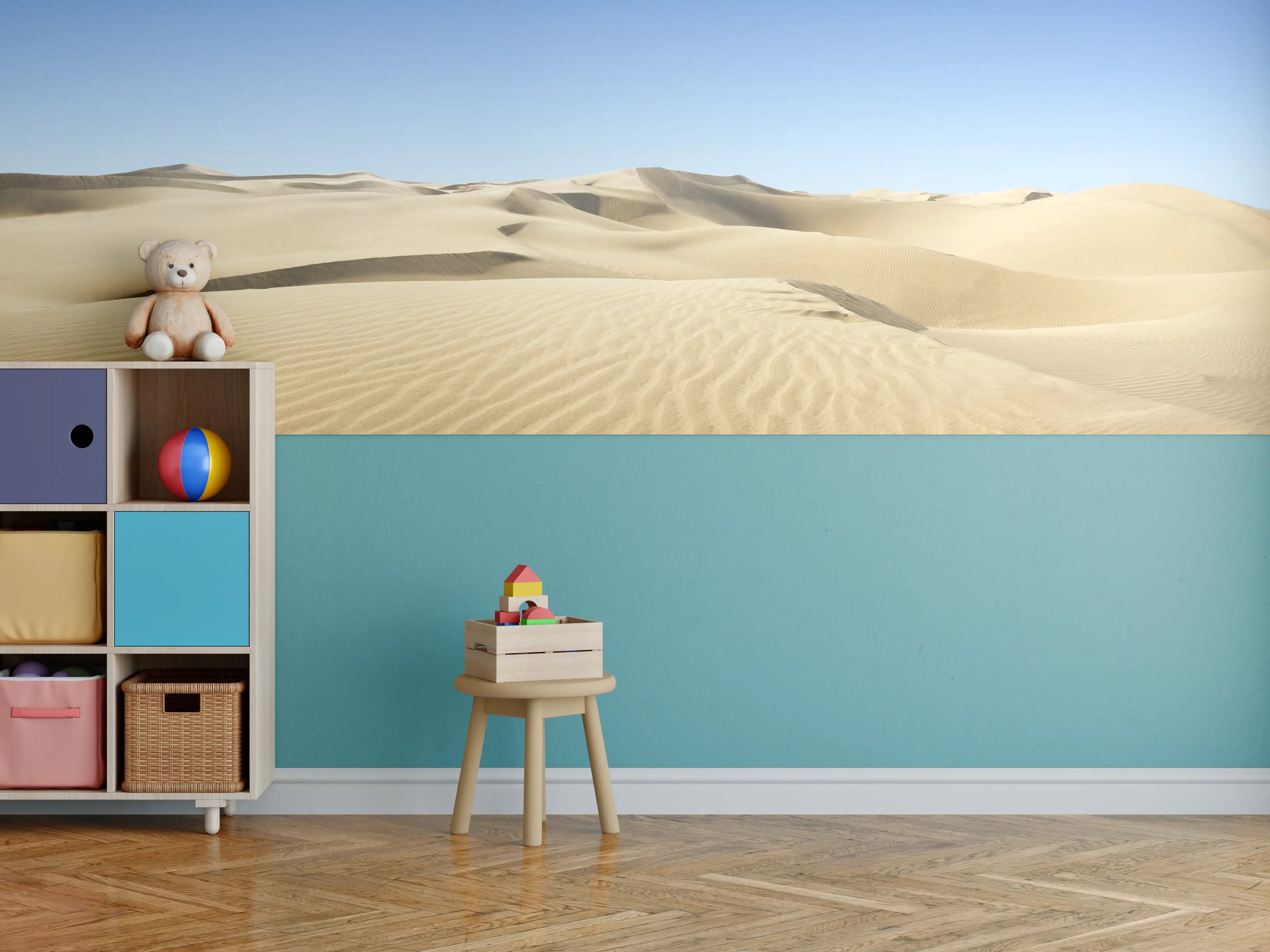 Kinderzimmer Wandgestaltung - Gold desert