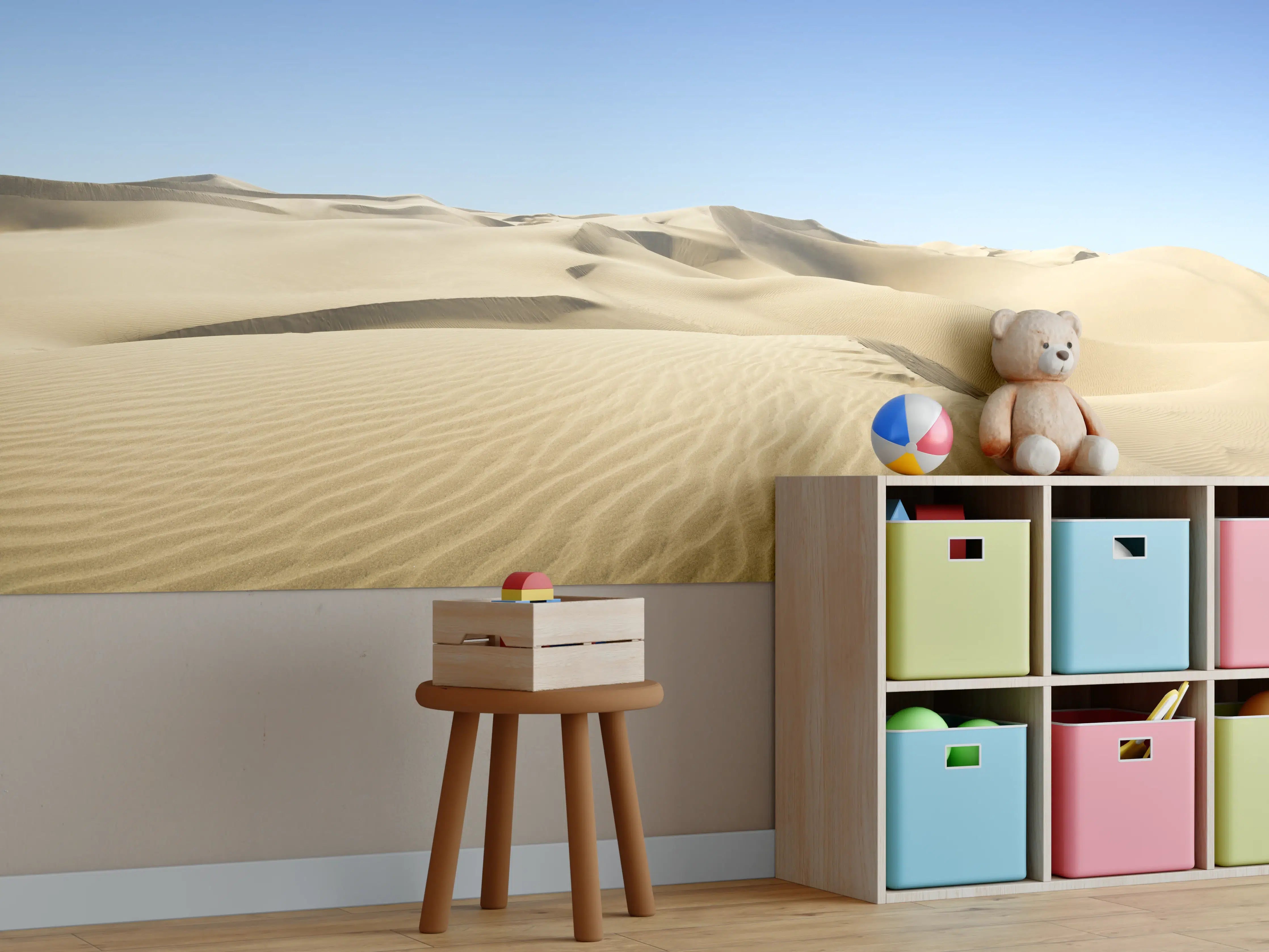 Kinderzimmer Wandgestaltung - Gold desert