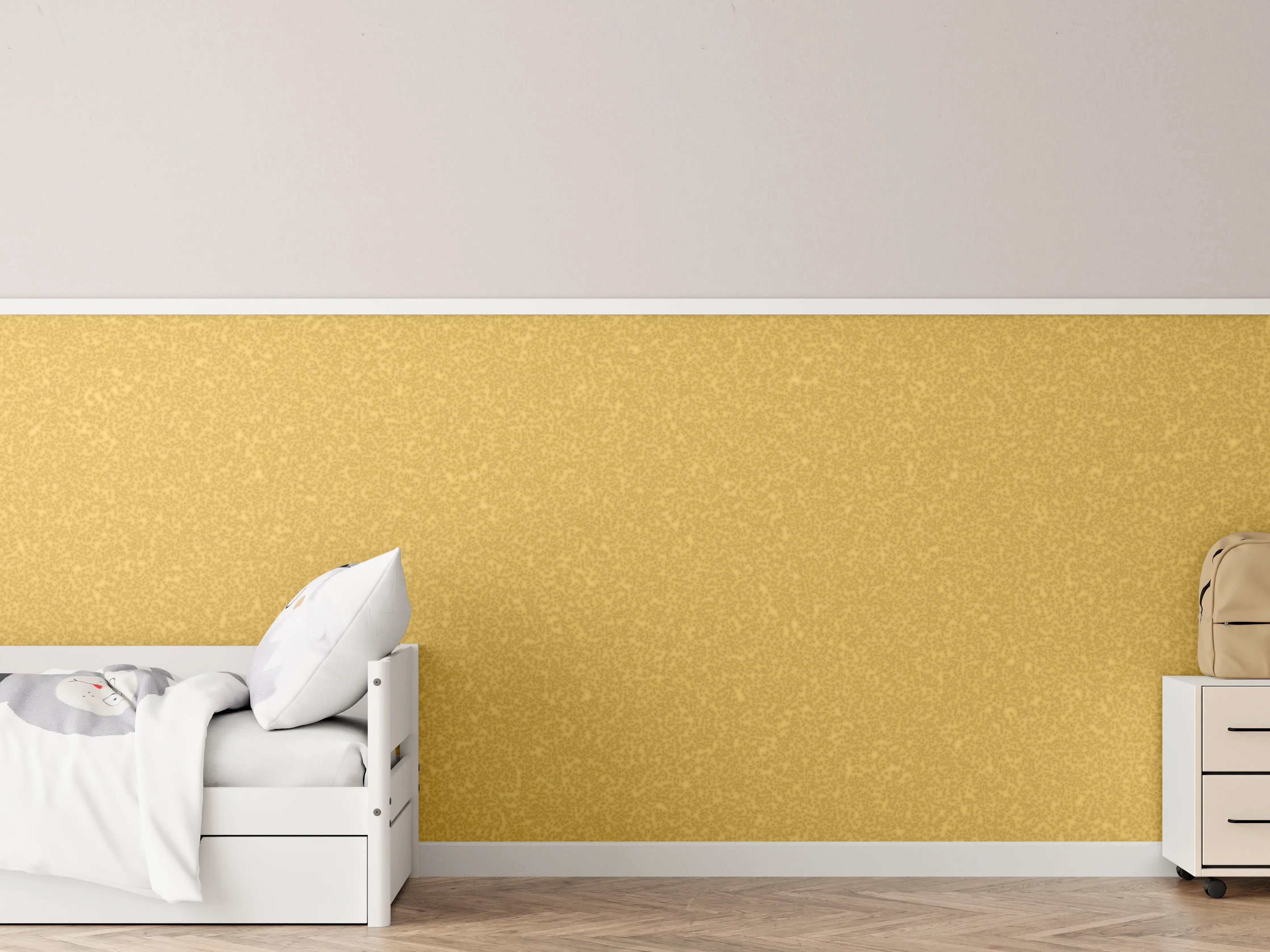 Kinderzimmer Wandgestaltung - Goldene Glitzertextur