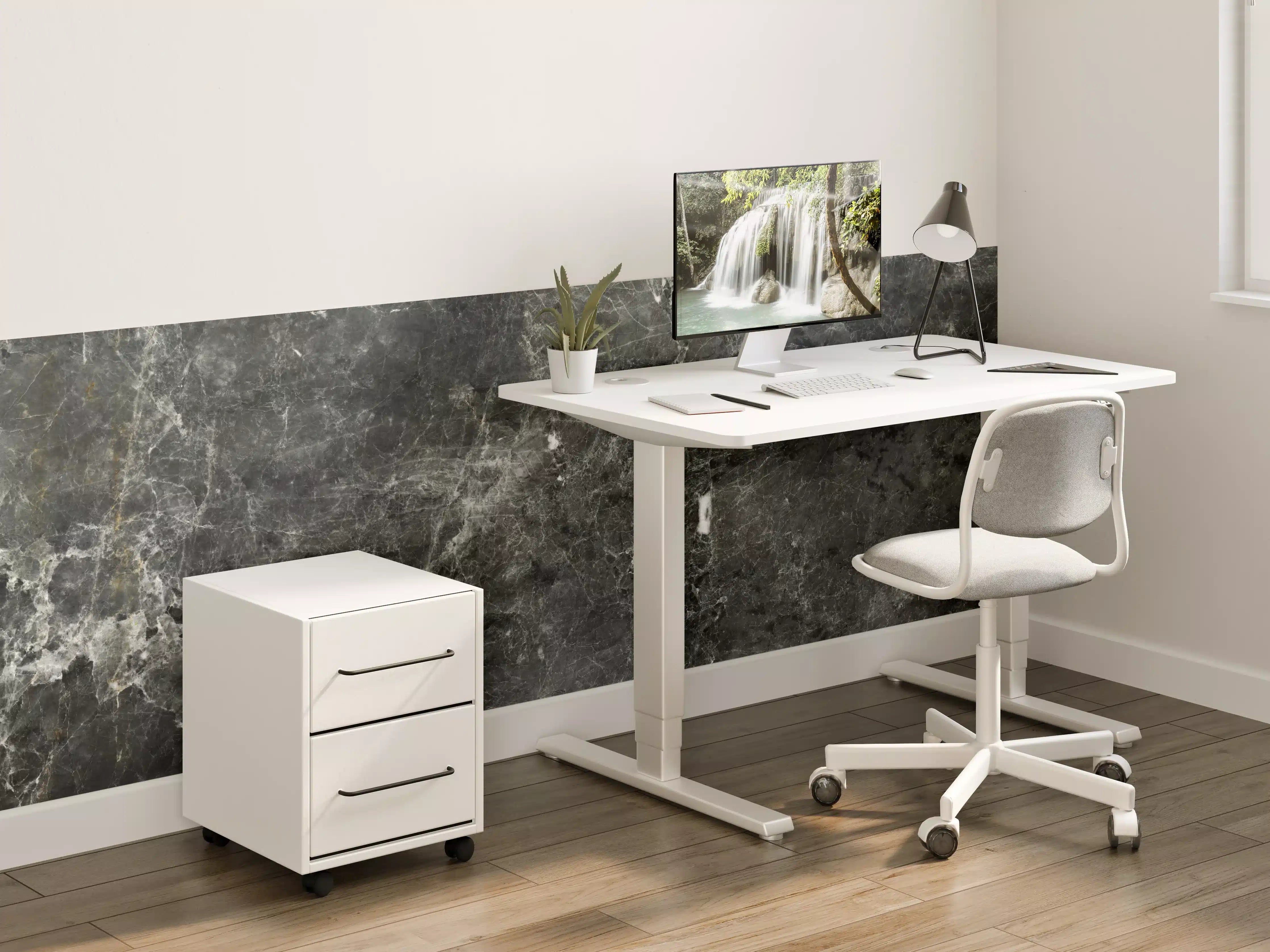 Kinderzimmer Wandgestaltung - Gräuliche Marmor Oberfläche