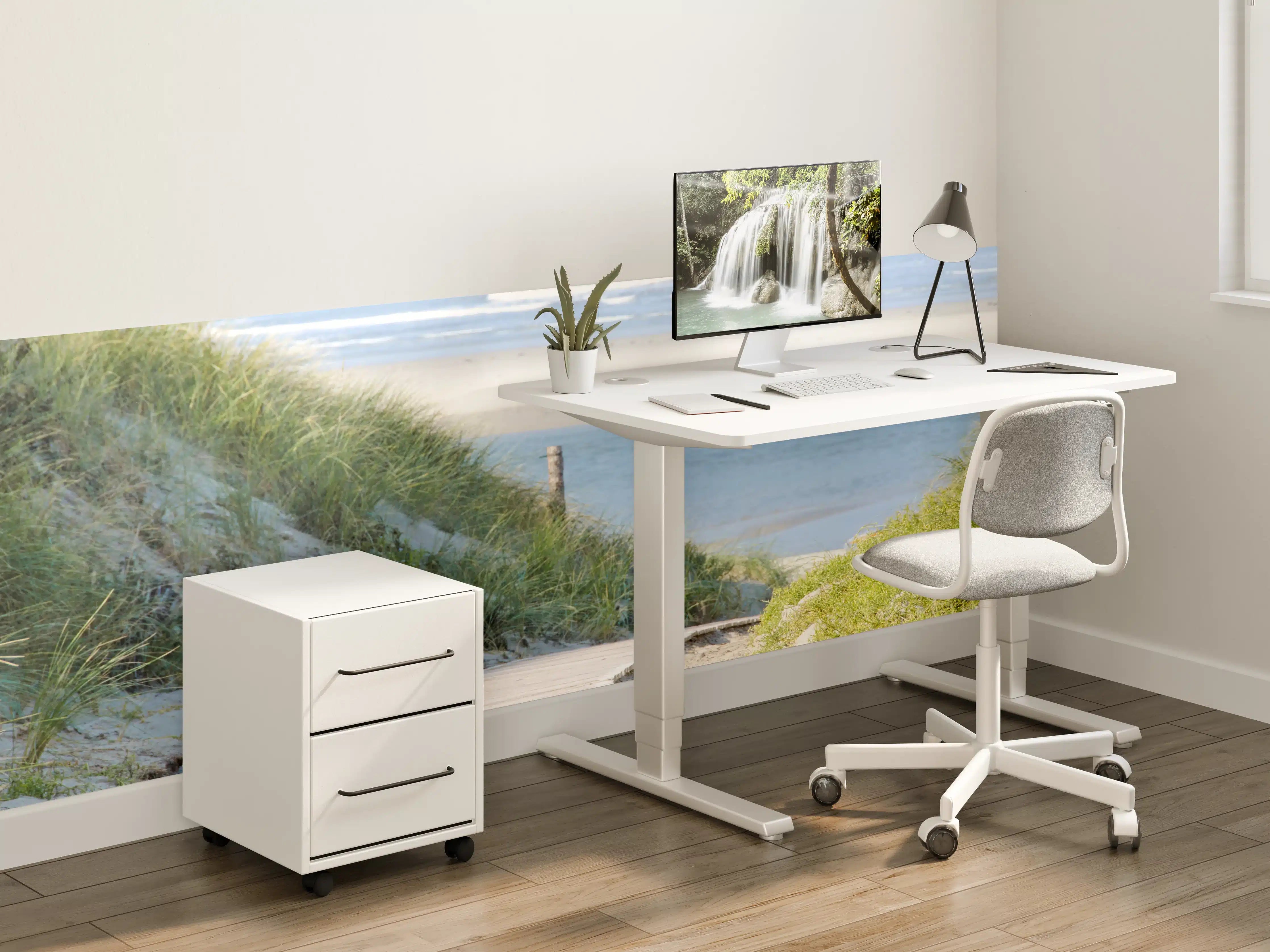 Kinderzimmer Wandgestaltung - Graue Dünen am Meer