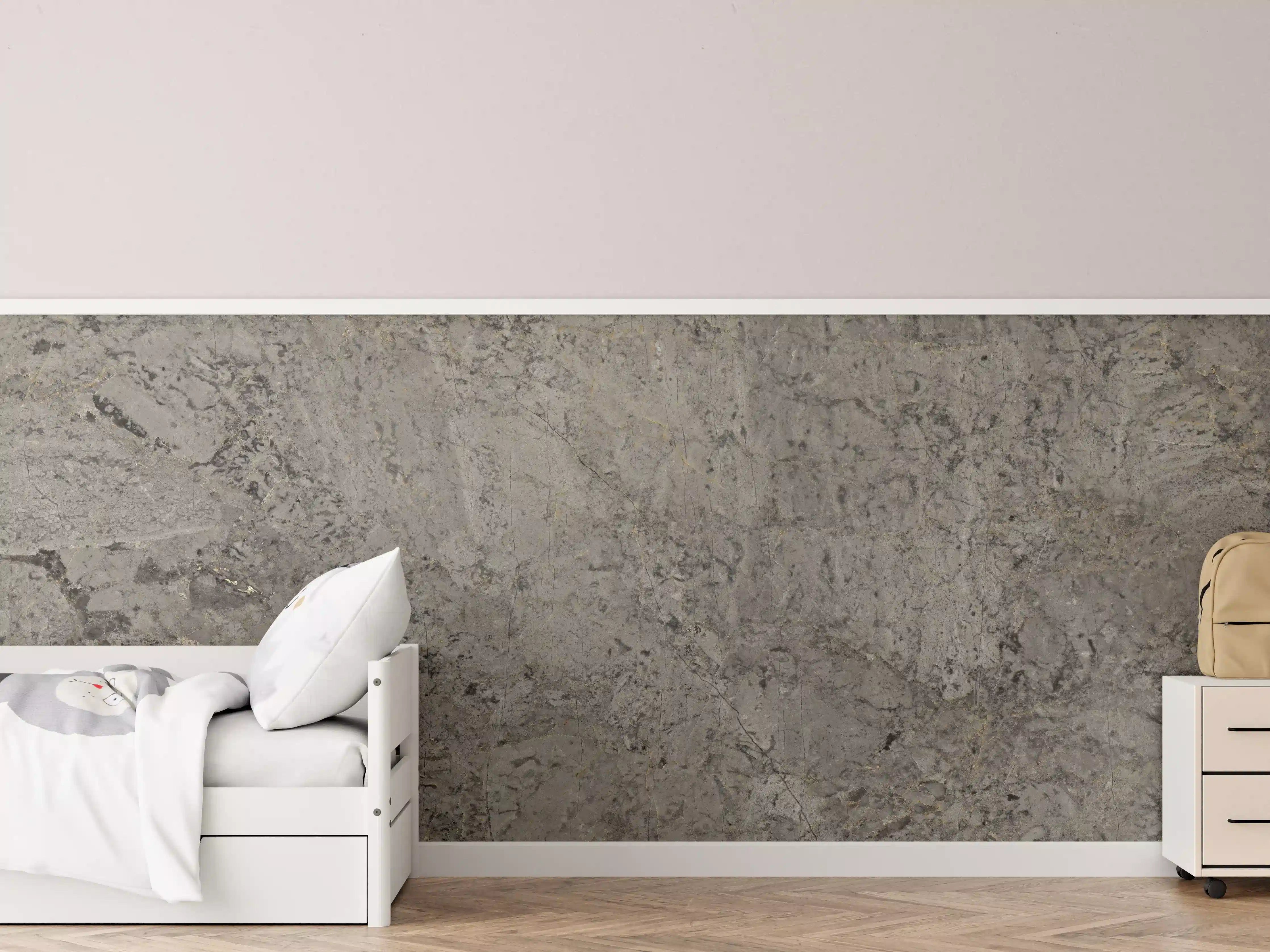 Kinderzimmer Wandgestaltung - Graue Granit Textur