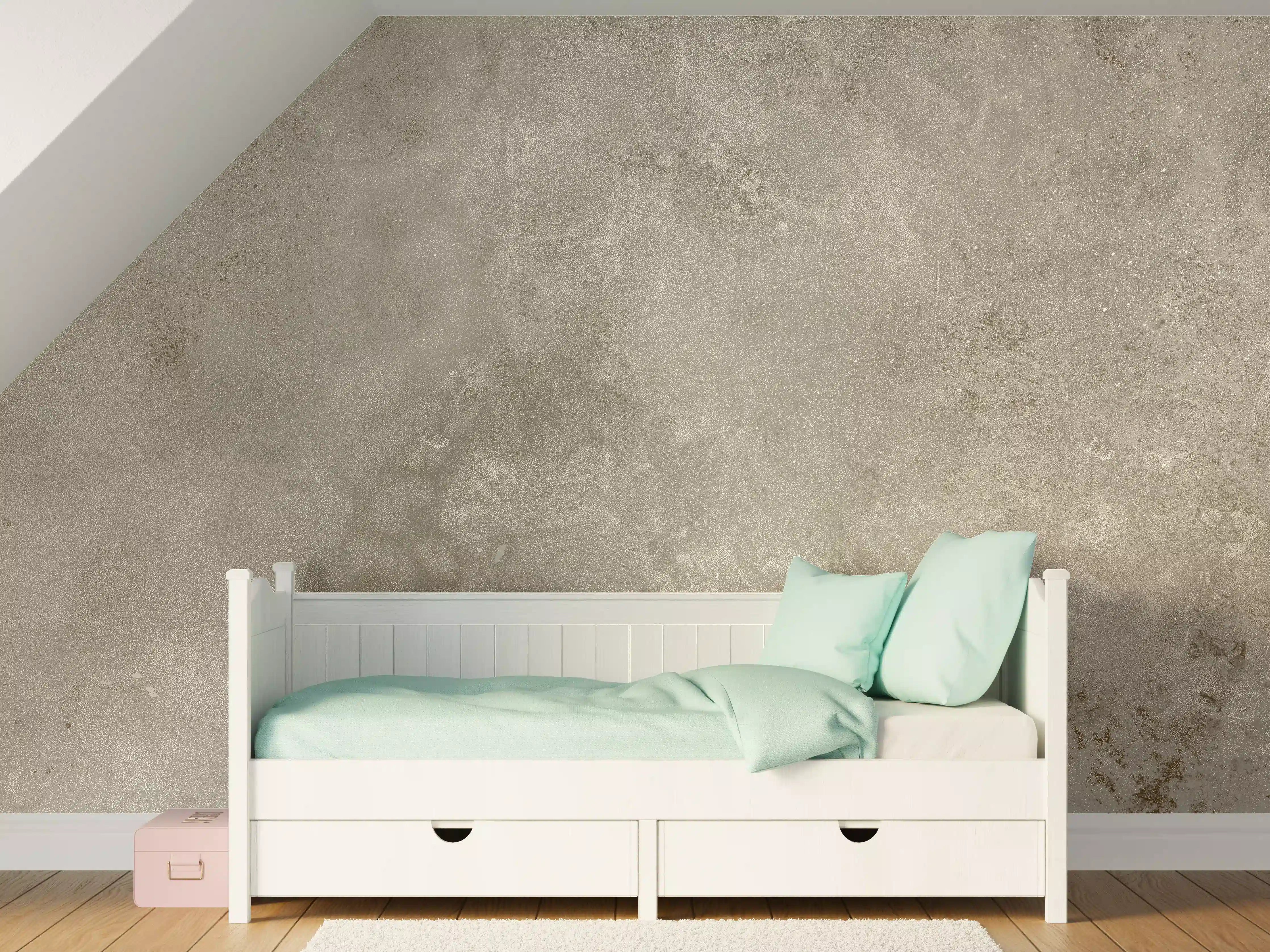 Kinderzimmer Wandgestaltung - Graue alte Kalksteinwand