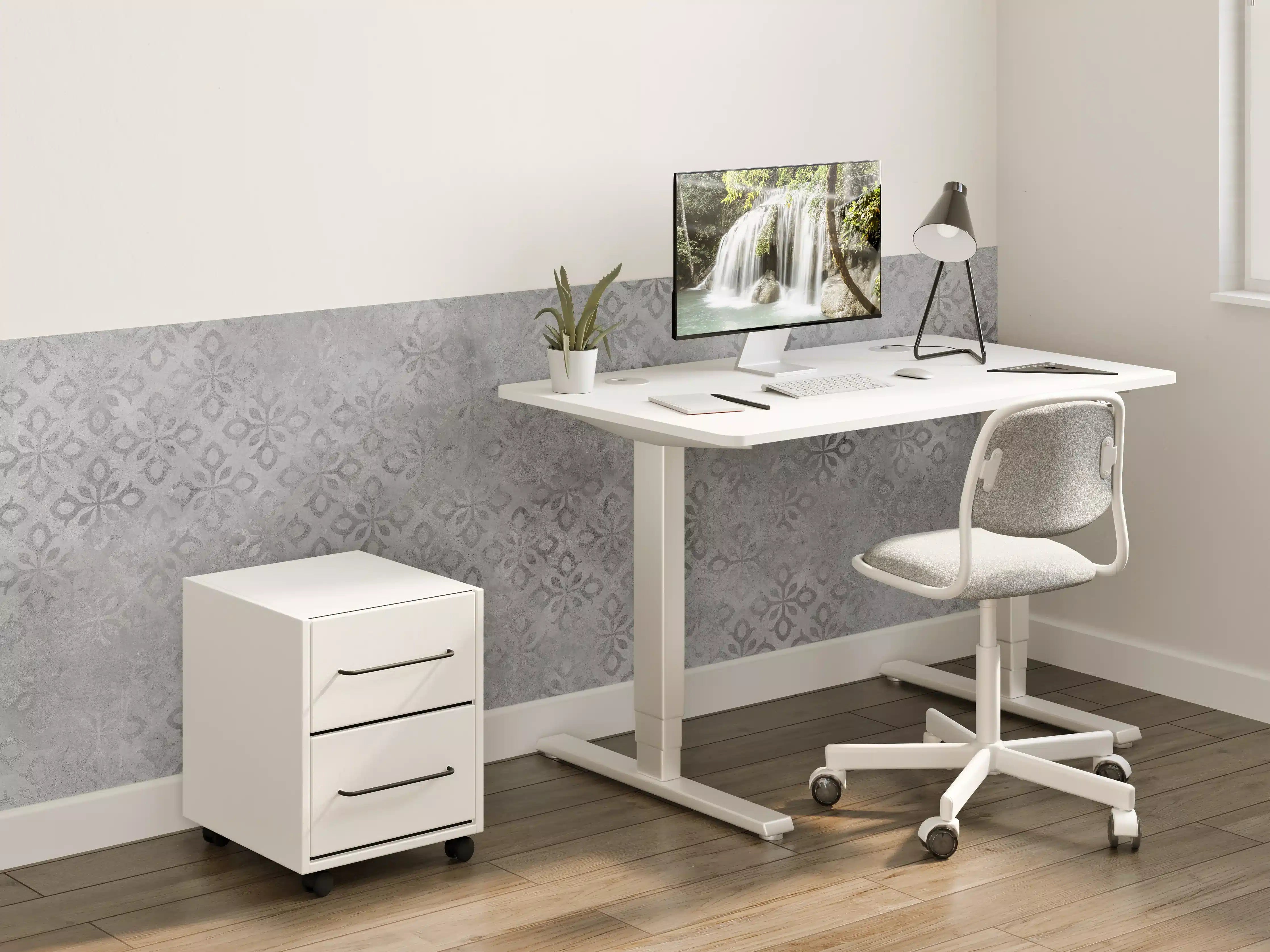 Kinderzimmer Wandgestaltung - Graues Ornament Muster 