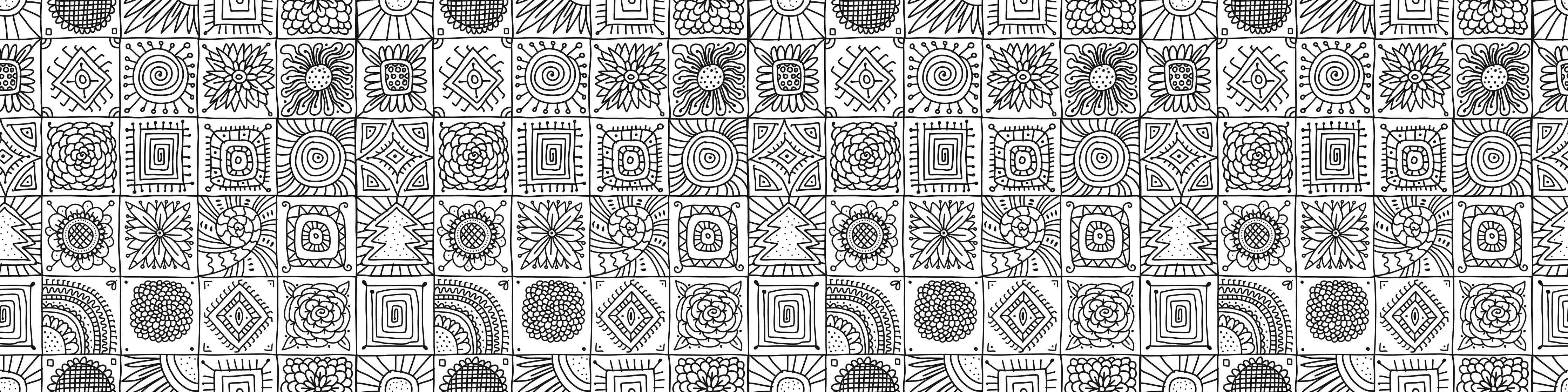 Kinderzimmer Wandgestaltung-Graustufen: Zeitgenössische Geometrie