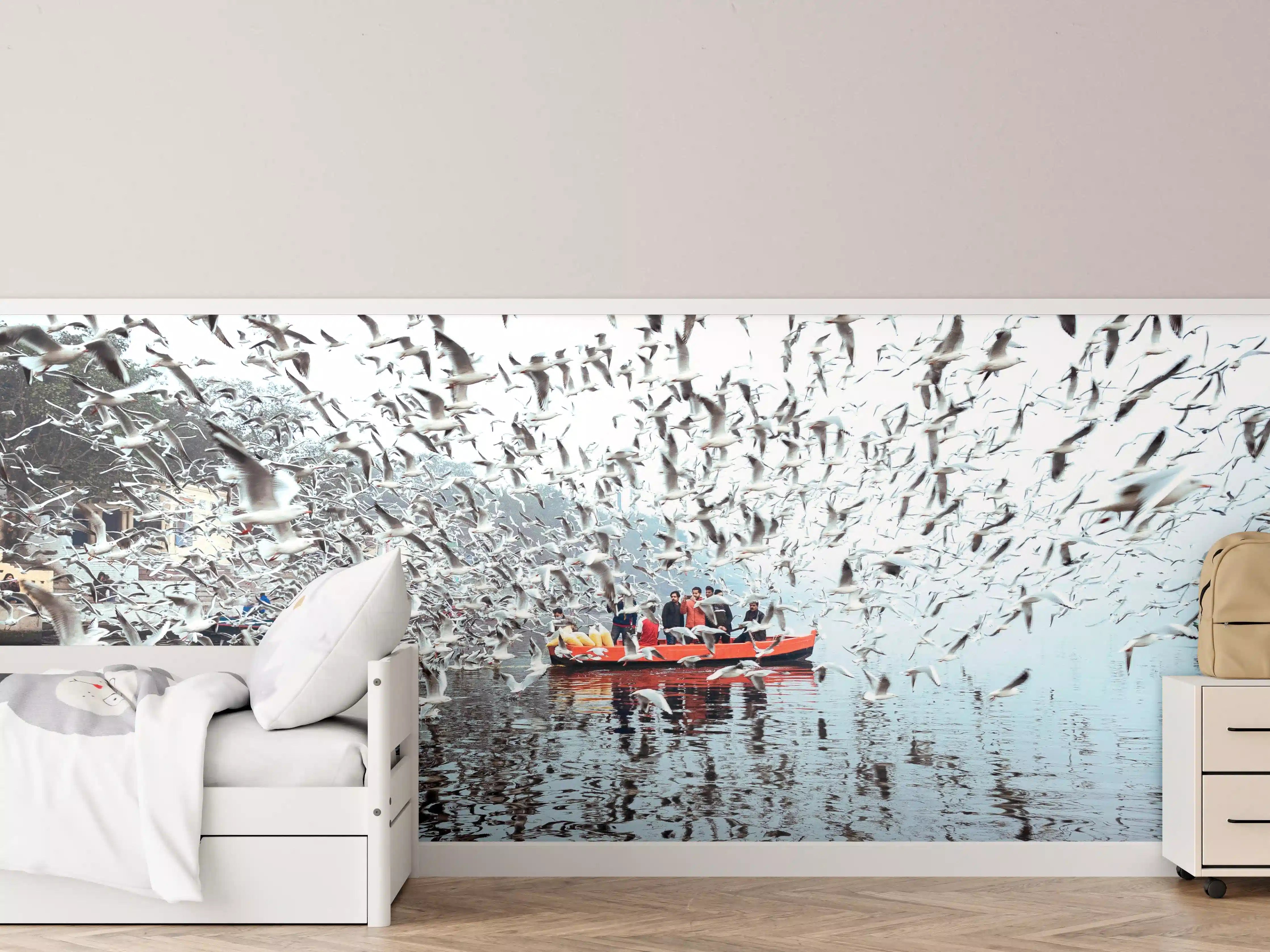 Kinderzimmer Wandgestaltung - Grauwege Flugspur