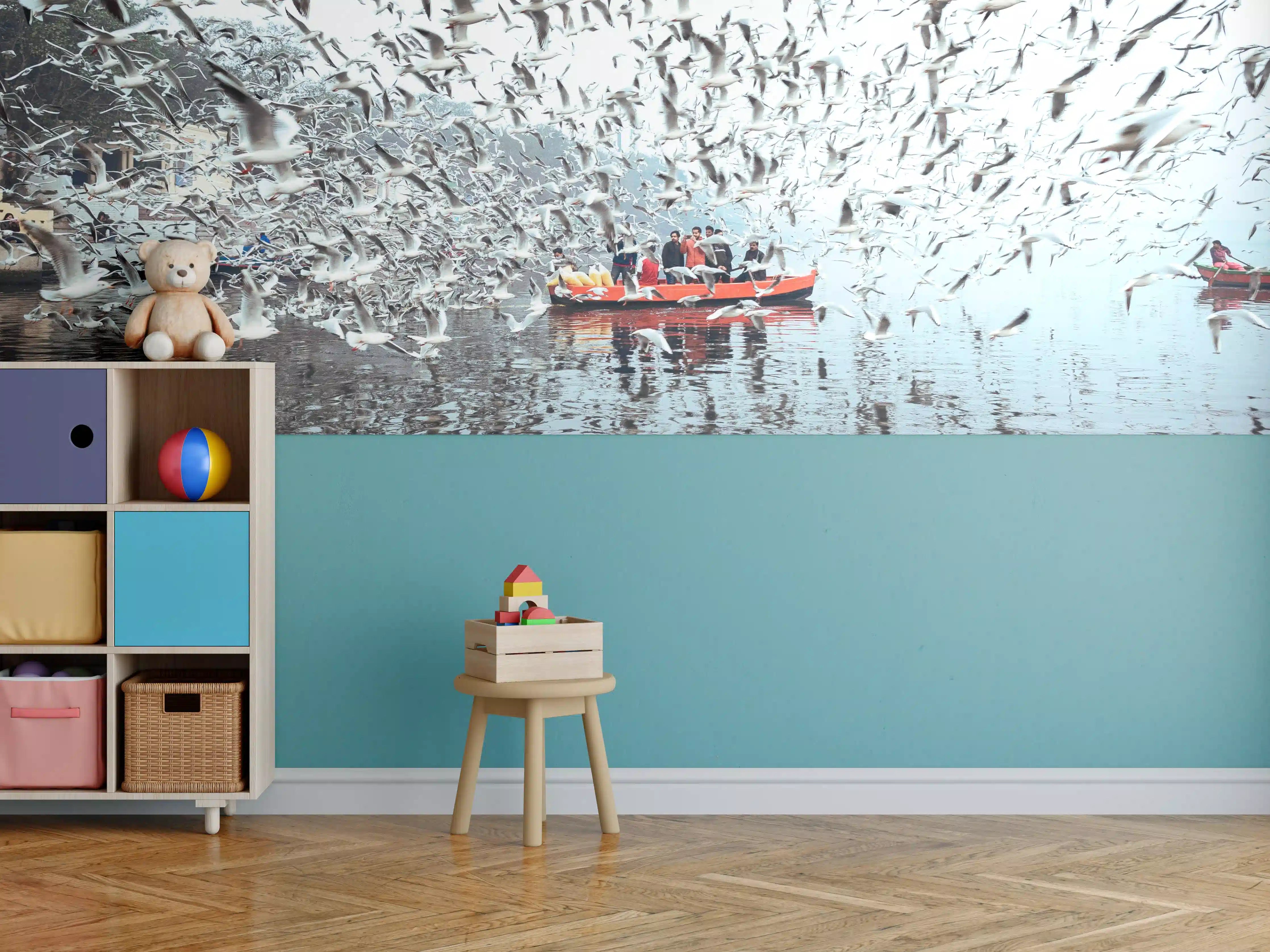 Kinderzimmer Wandgestaltung - Grauwege Flugspur