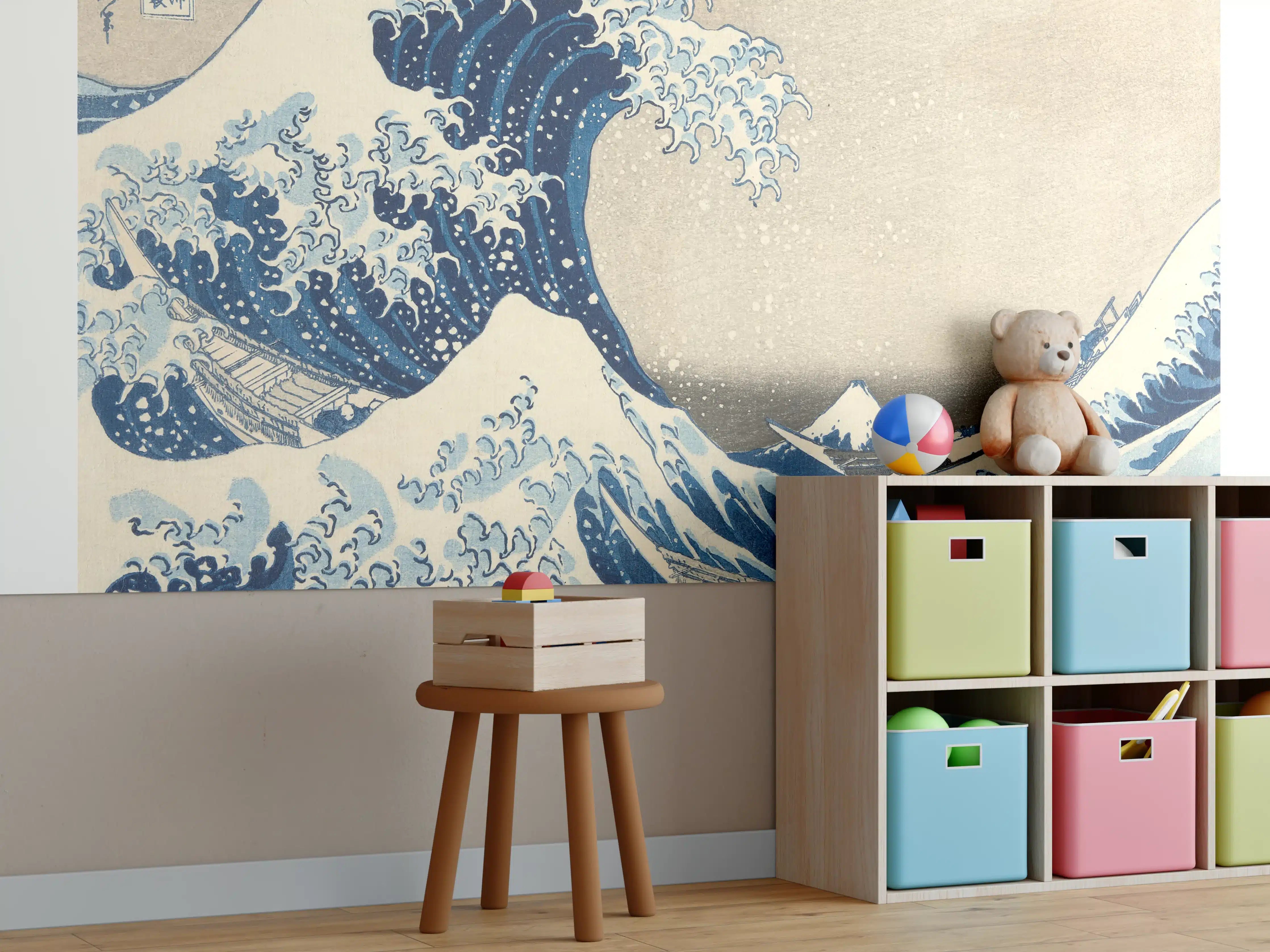 Kinderzimmer Wandgestaltung - Große Wellen - Gemälde
