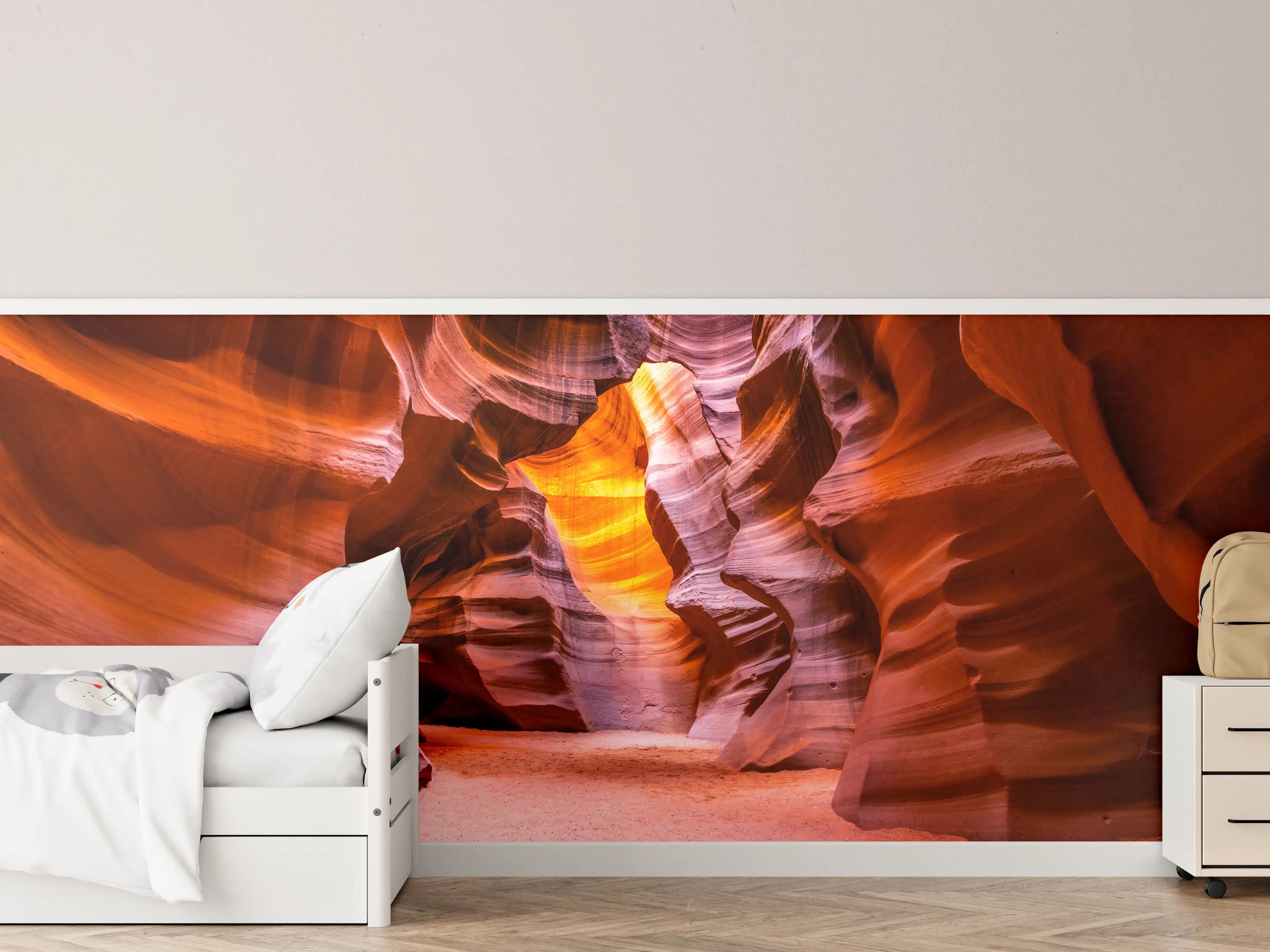 Kinderzimmer Wandgestaltung - Grund des Antelope Canyon in Arizona