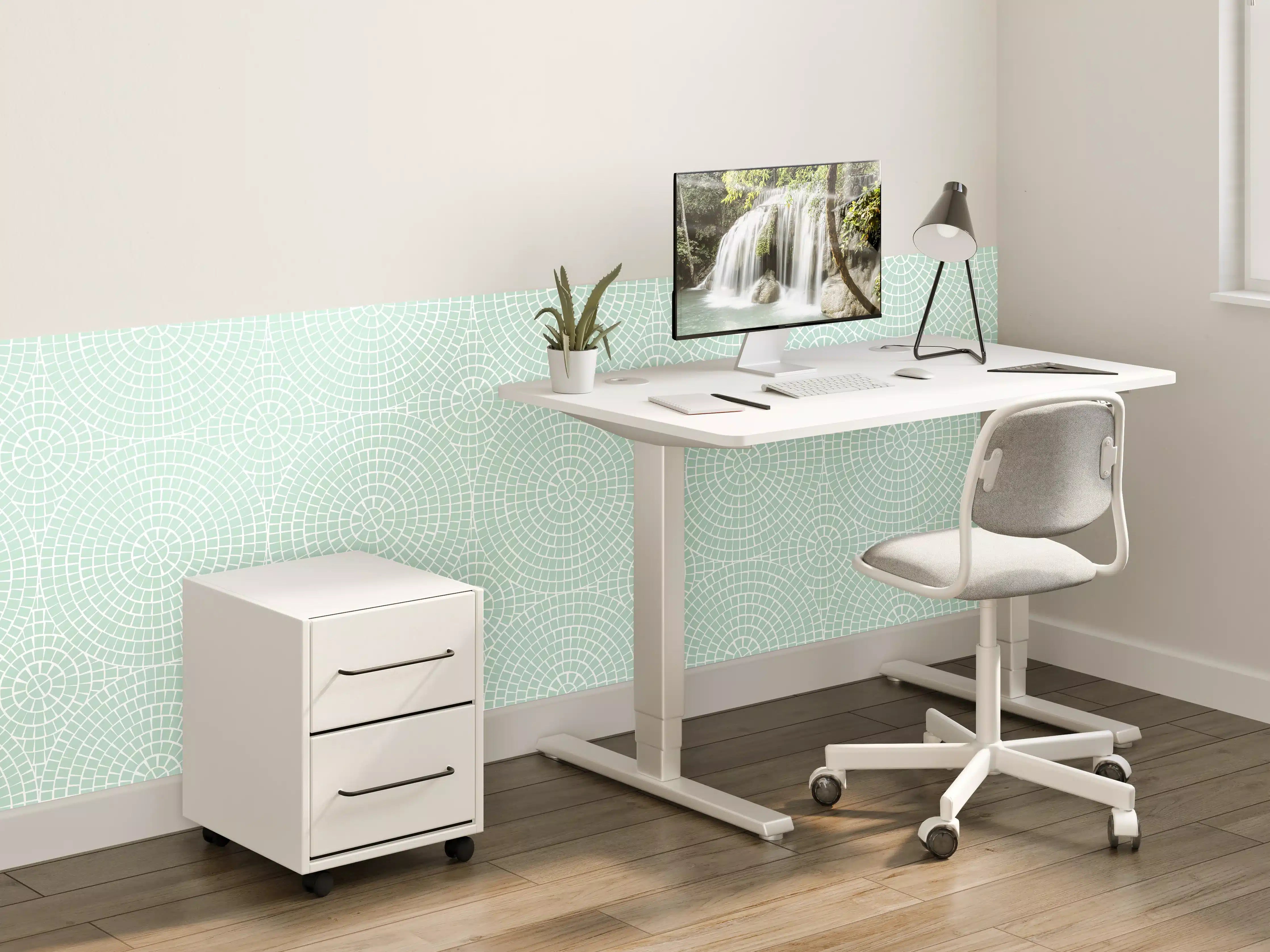 Kinderzimmer Wandgestaltung - Helle Marmor-Textur