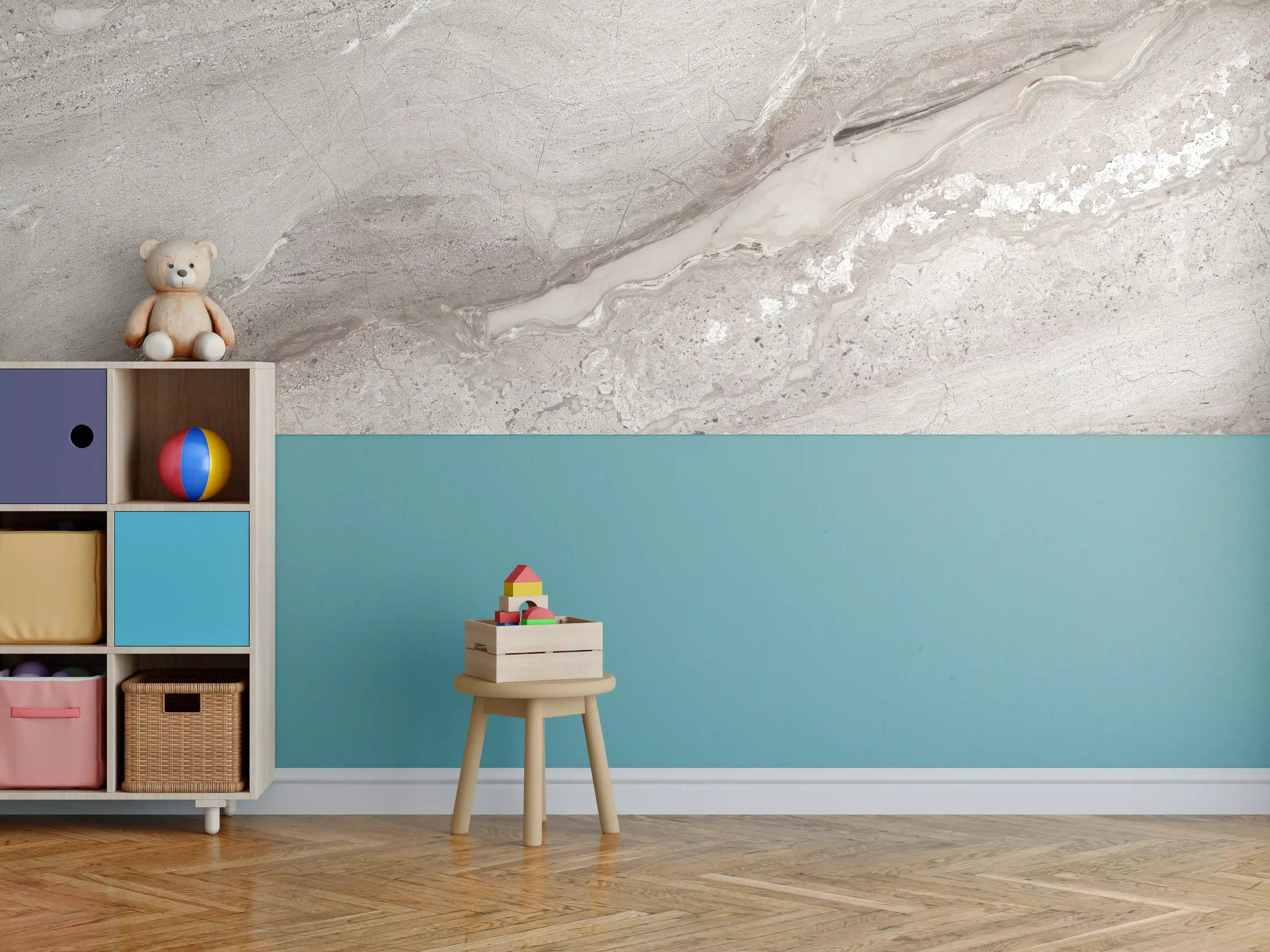 Kinderzimmer Wandgestaltung - Helle Sandsteintexture mit natürlicher Maserung