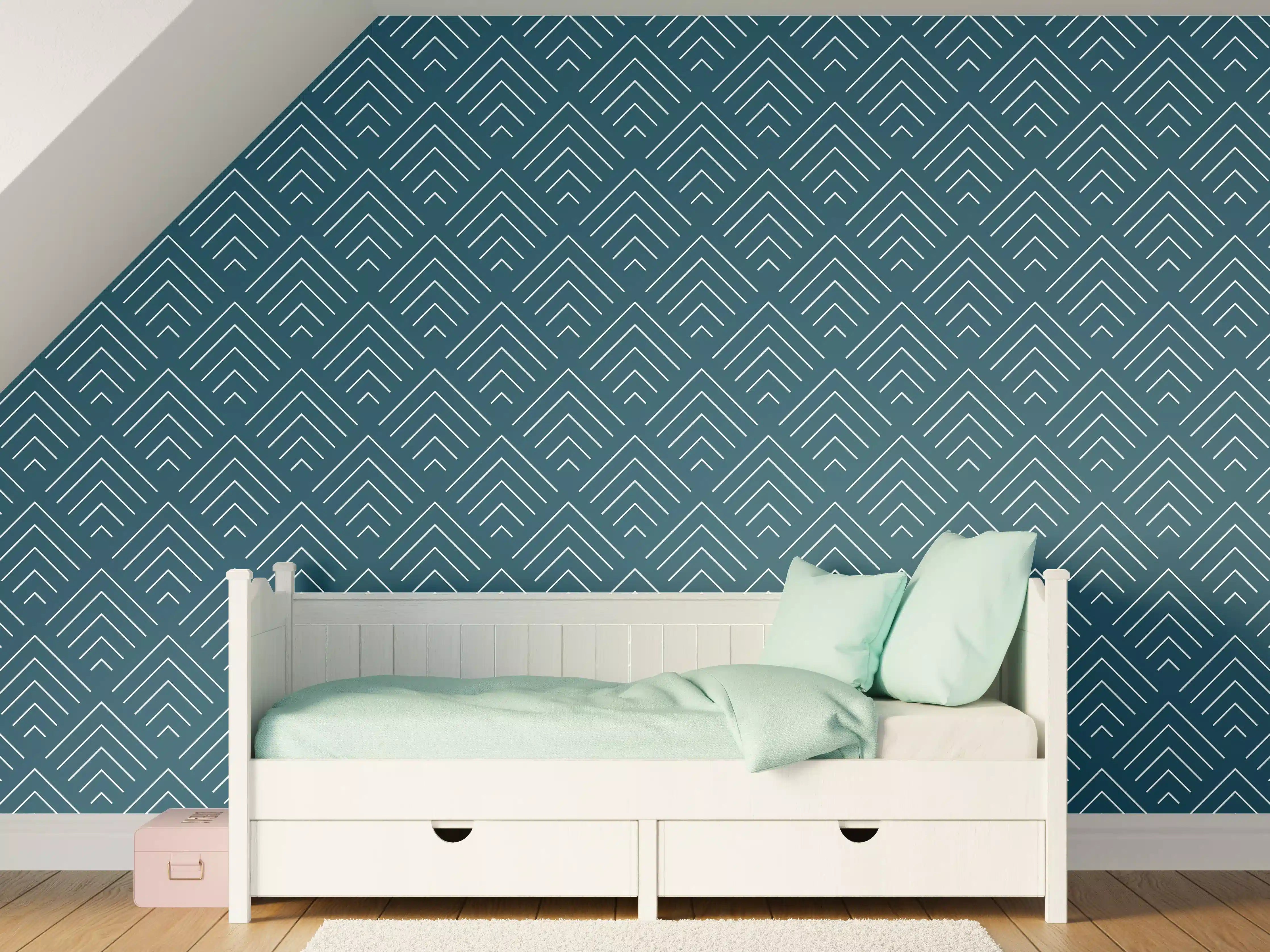 Kinderzimmer Wandgestaltung - Heller Marmor mit zarten Grautönen und Textur