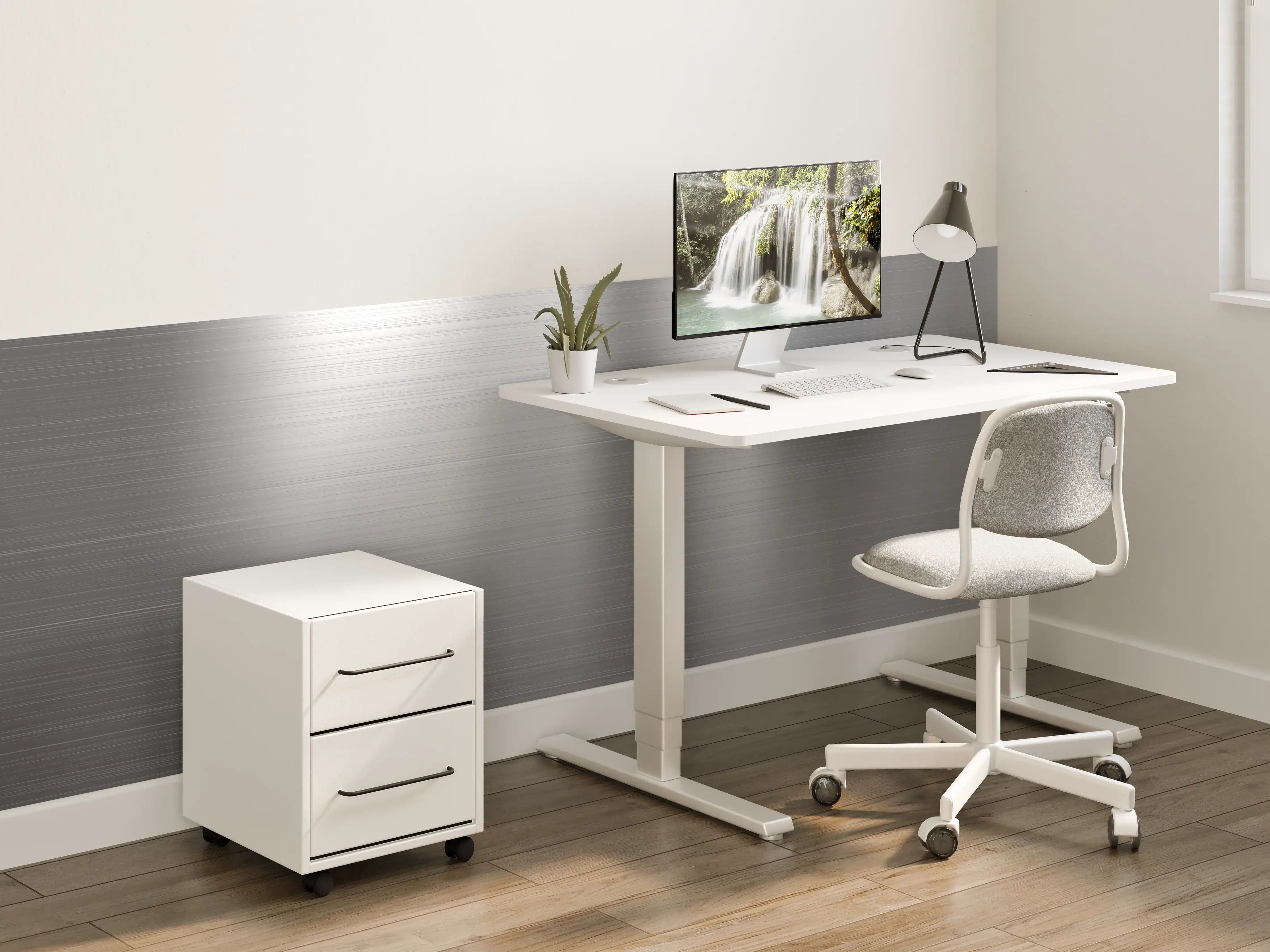 Kinderzimmer Wandgestaltung - Helles Grau in Weißstrukturen