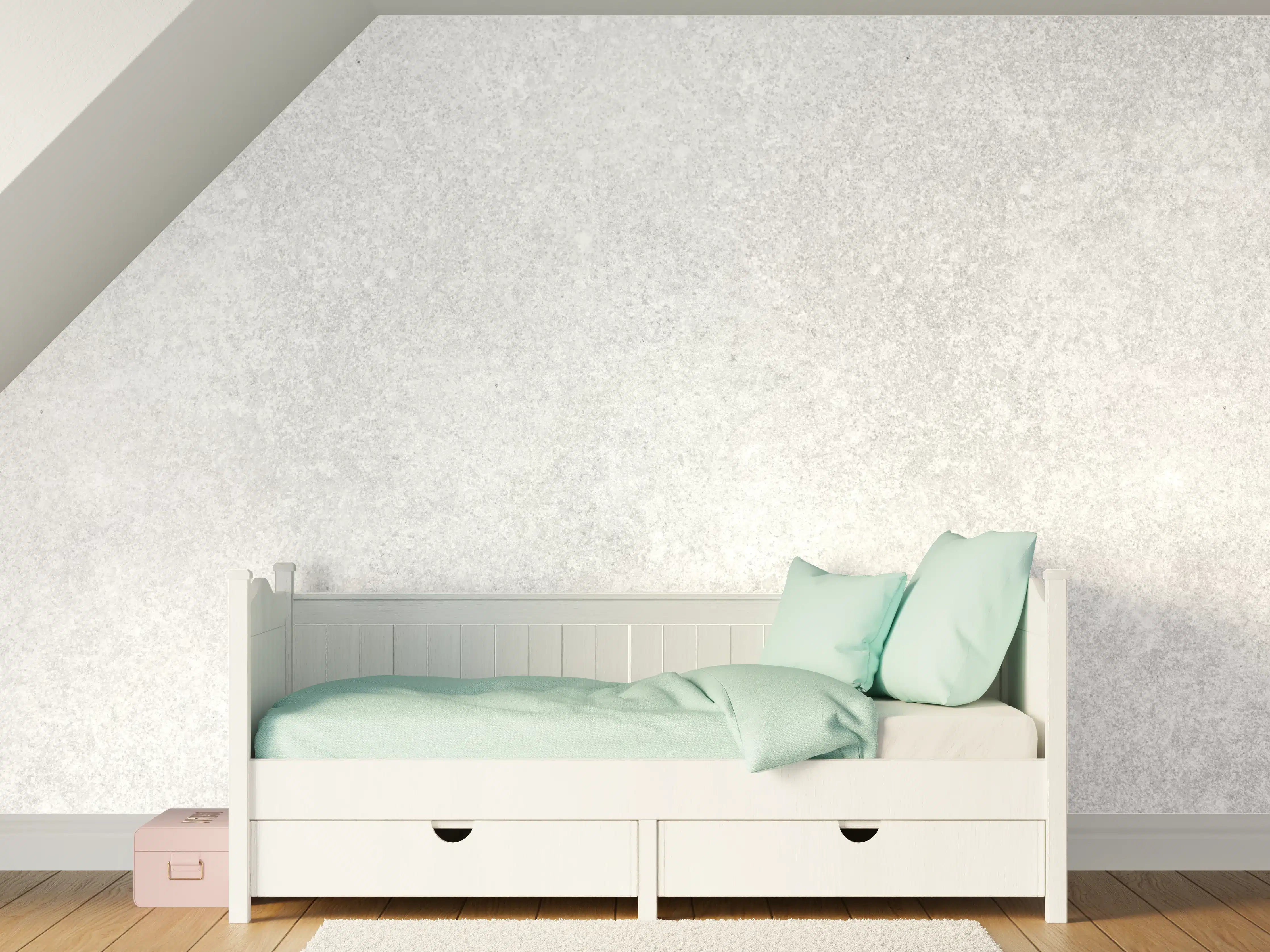 Kinderzimmer Wandgestaltung - Hellgraue Marmorwandstruktur