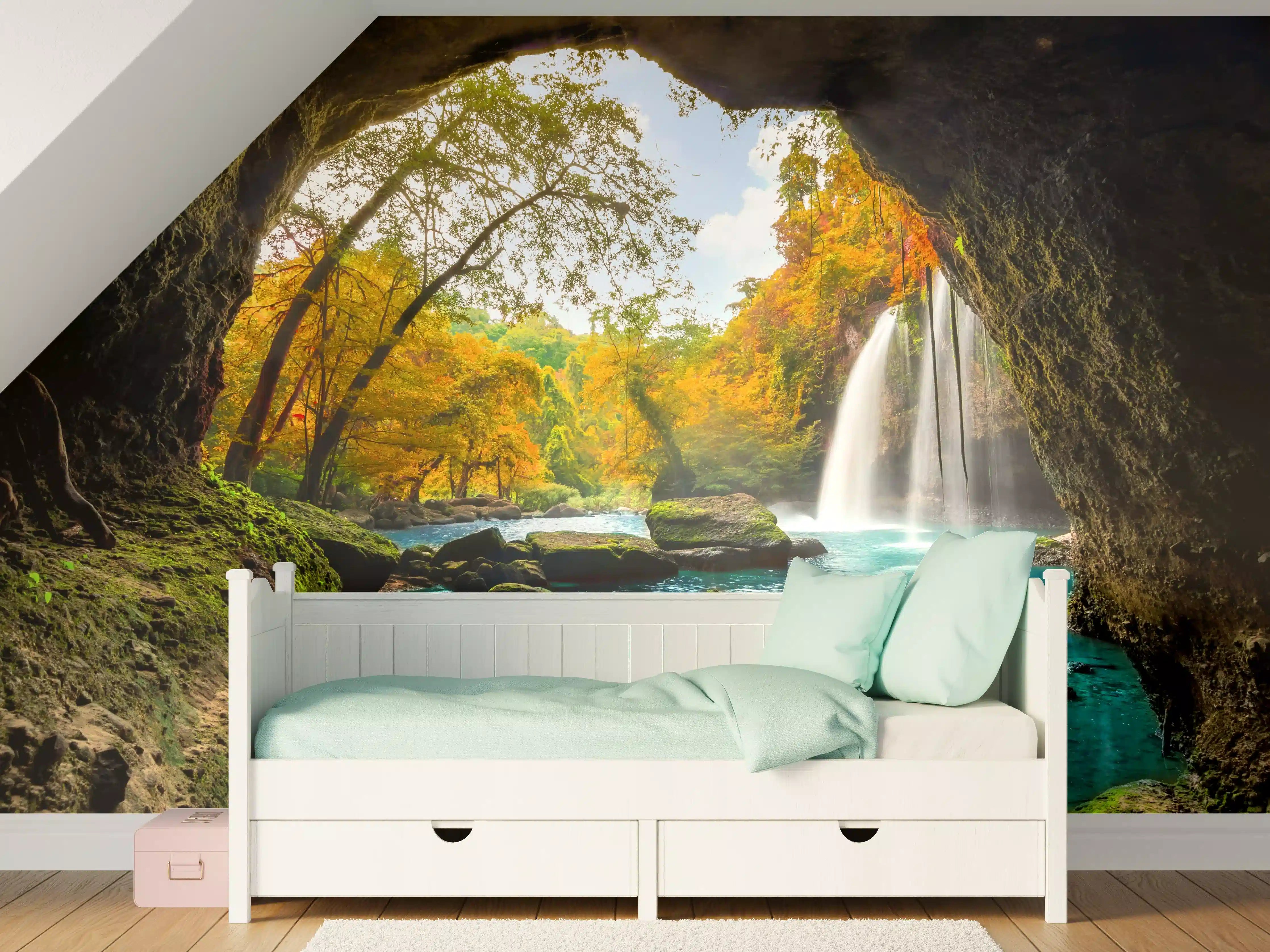 Kinderzimmer Wandgestaltung - Heo Suwat Wasserfall in Thailand