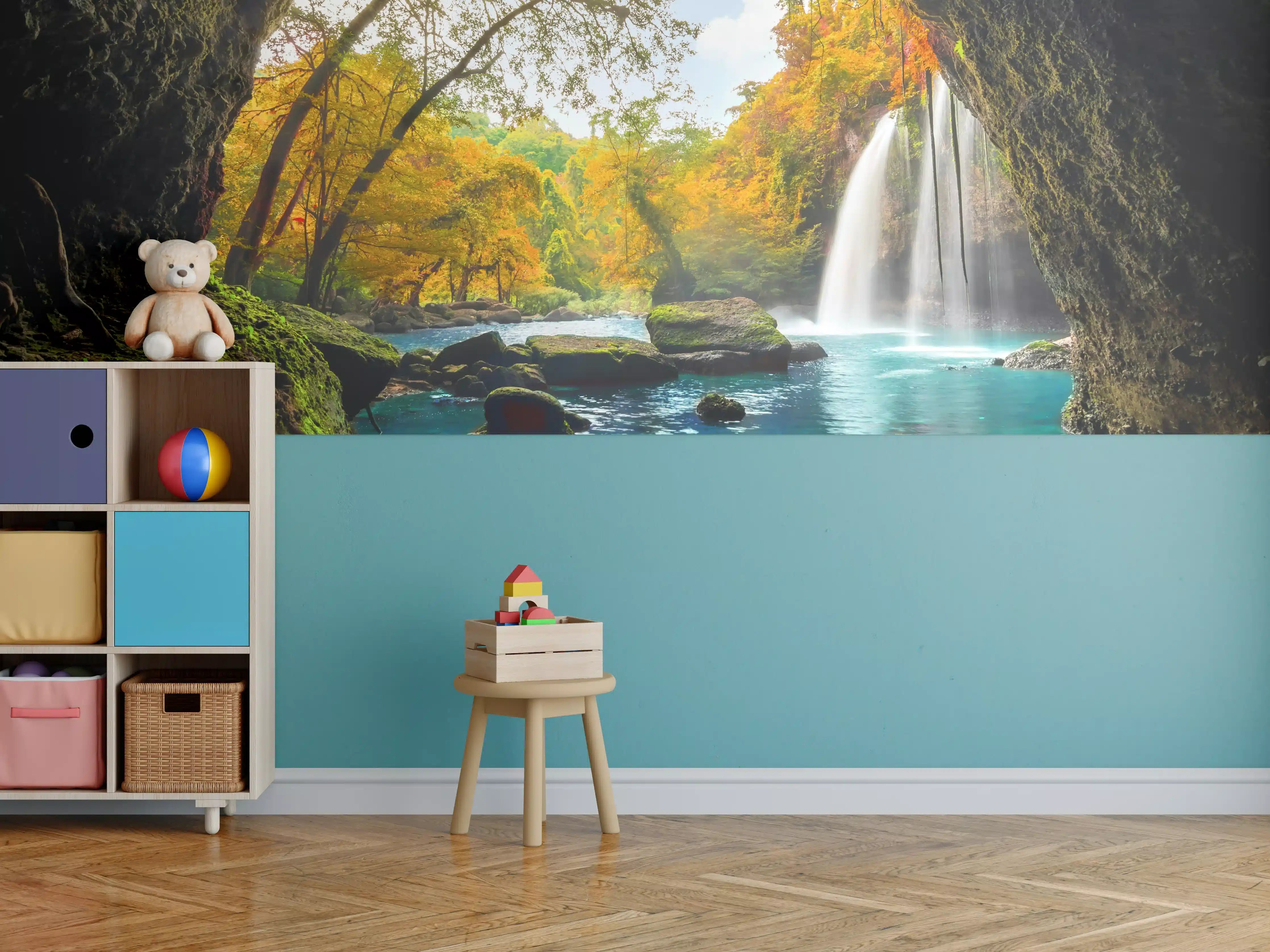 Kinderzimmer Wandgestaltung - Heo Suwat Wasserfall in Thailand