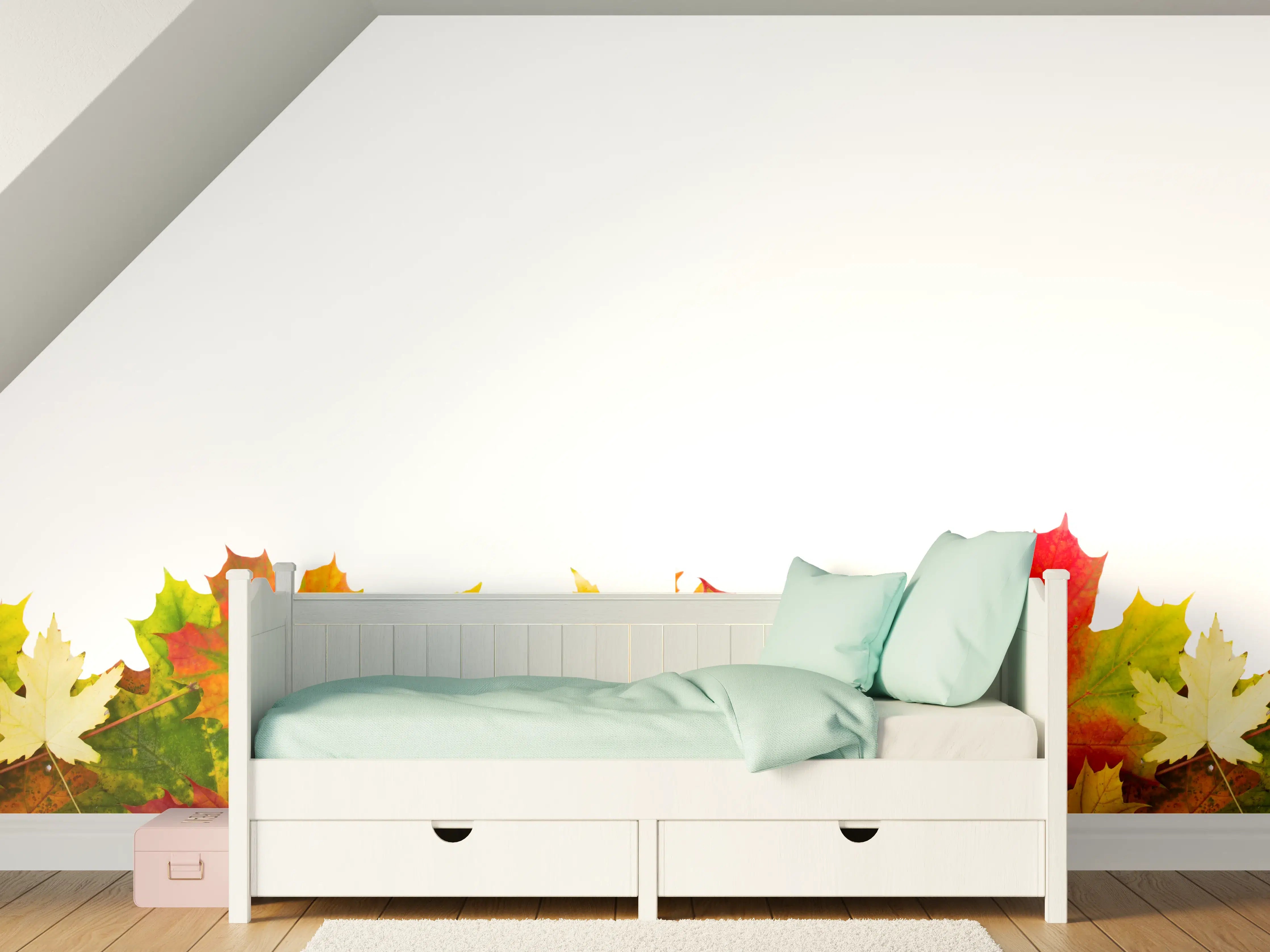 Kinderzimmer Wandgestaltung - Herbst Laub