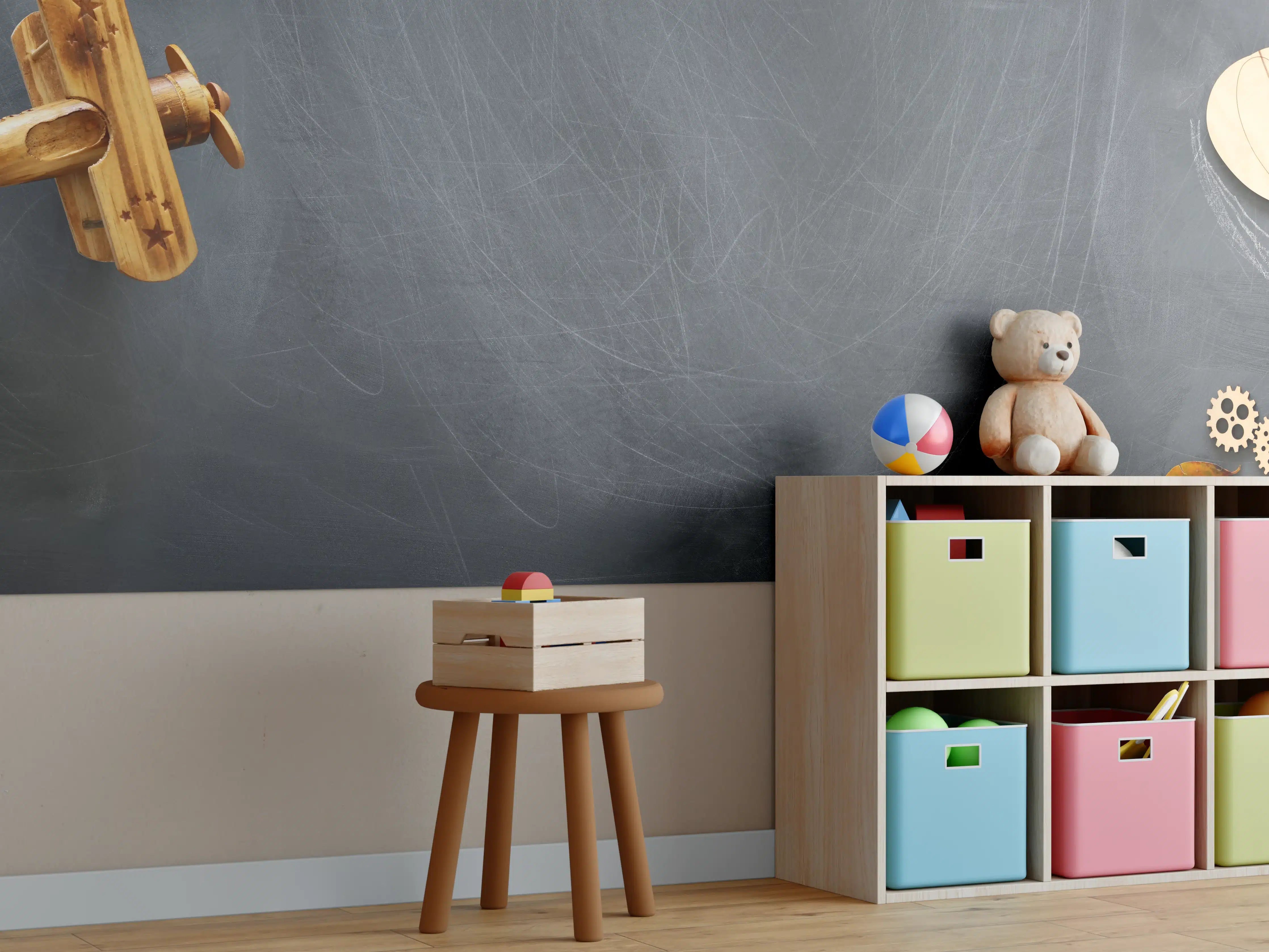 Kinderzimmer Wandgestaltung - Herbst-Lernkonzept Tafel Banner