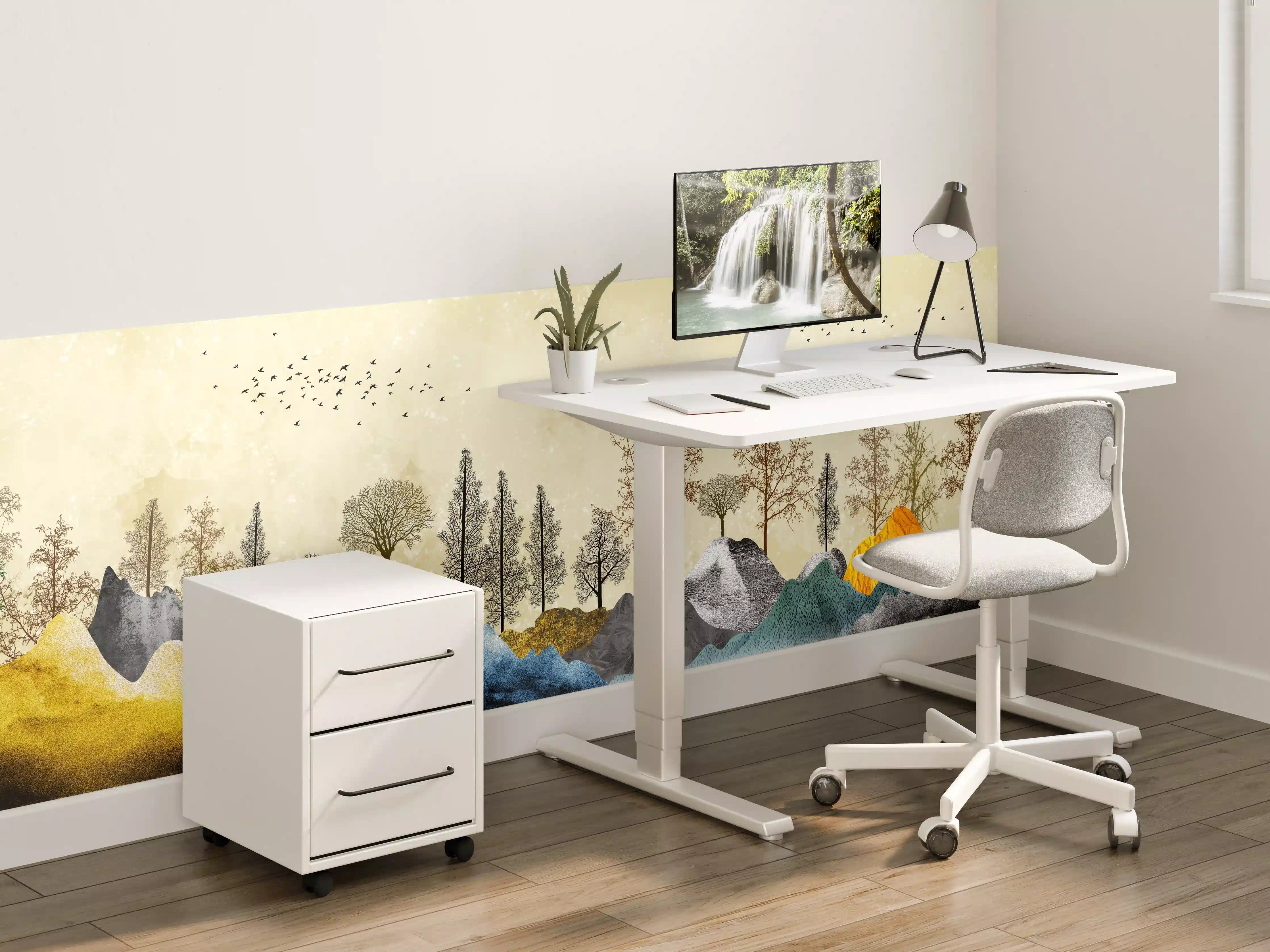 Kinderzimmer Wandgestaltung - Herbstliches Gemälde
