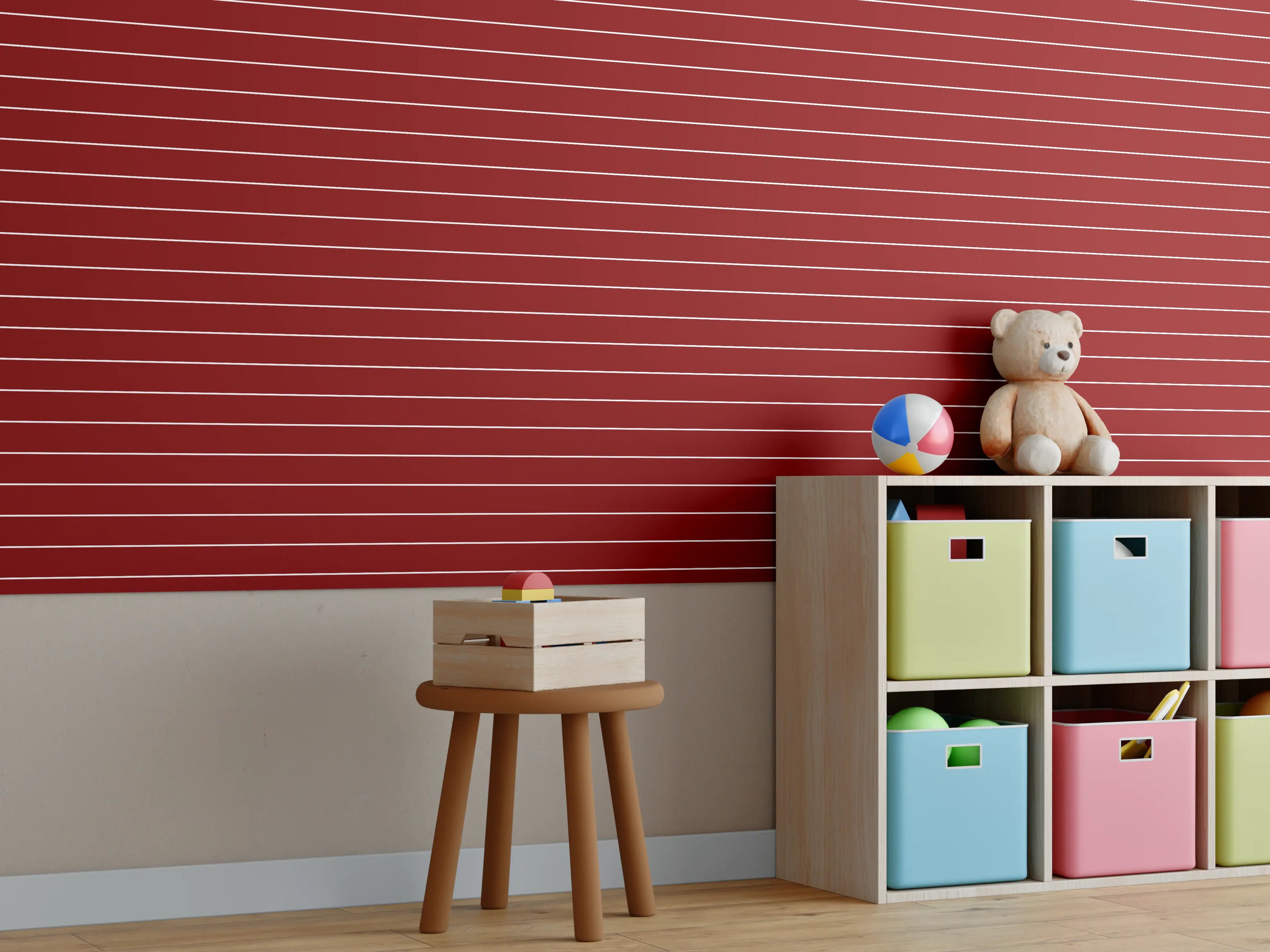 Kinderzimmer Wandgestaltung - Hochwertige Weiß-Grau-Marmor-Textur mit feinen Graunuancen